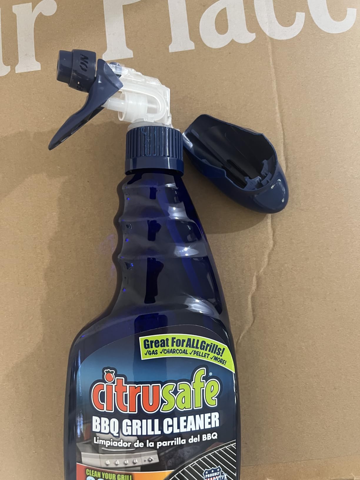 Citrusafe BBQ Grill Cleaner Spray for Outdoor Grill 16 OZ – Safe Heavy Duty Cleaner for Burnt Food & Grease – Degreases & Cleans Grates, Racks, Pellet, Ovens, Flat Top Grills, and Electric Smokers customer photo 1