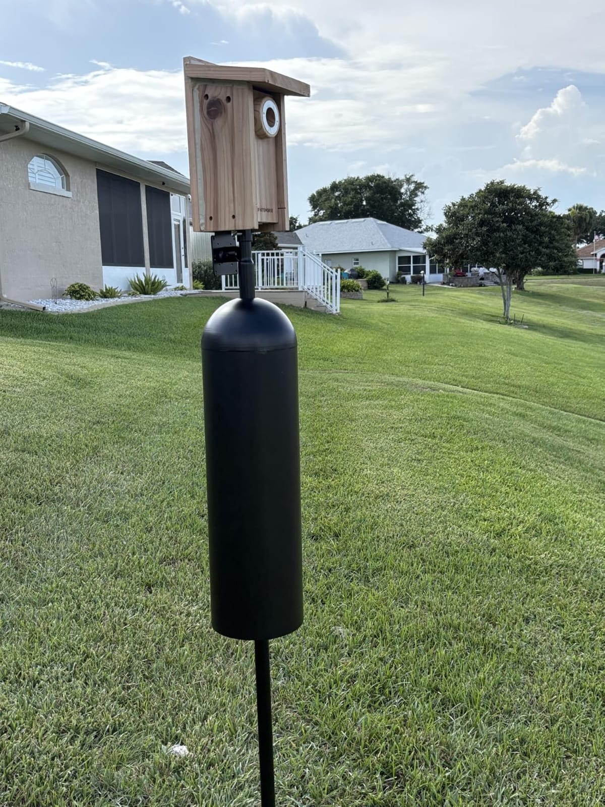 WHITEHORSE Bluebird House - Weatherproof Bird House for Outdoors - Cedar Birdhouse Built to NABS Specs - Nest Box for Western Bluebirds, Tree Swallows, Nuthatches & More (22