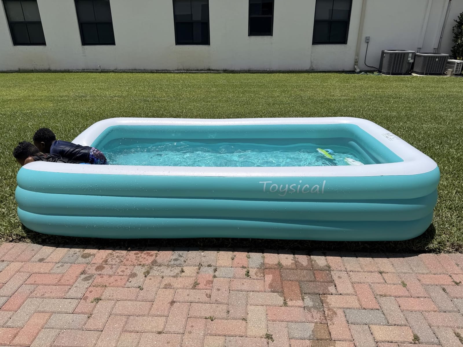 Toysical Inflatable Pool for Kids and Adults with Pump - 118 x 72 x 22 - More Durable Than Other Blow up Pools for Adults - Includes Patches customer photo 1