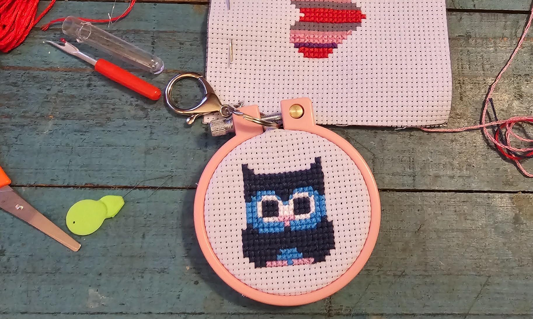 Cross Stitch Kit for Kids - 5 Easy Stamped Embroidery Kits for Beginners customer photo 1
