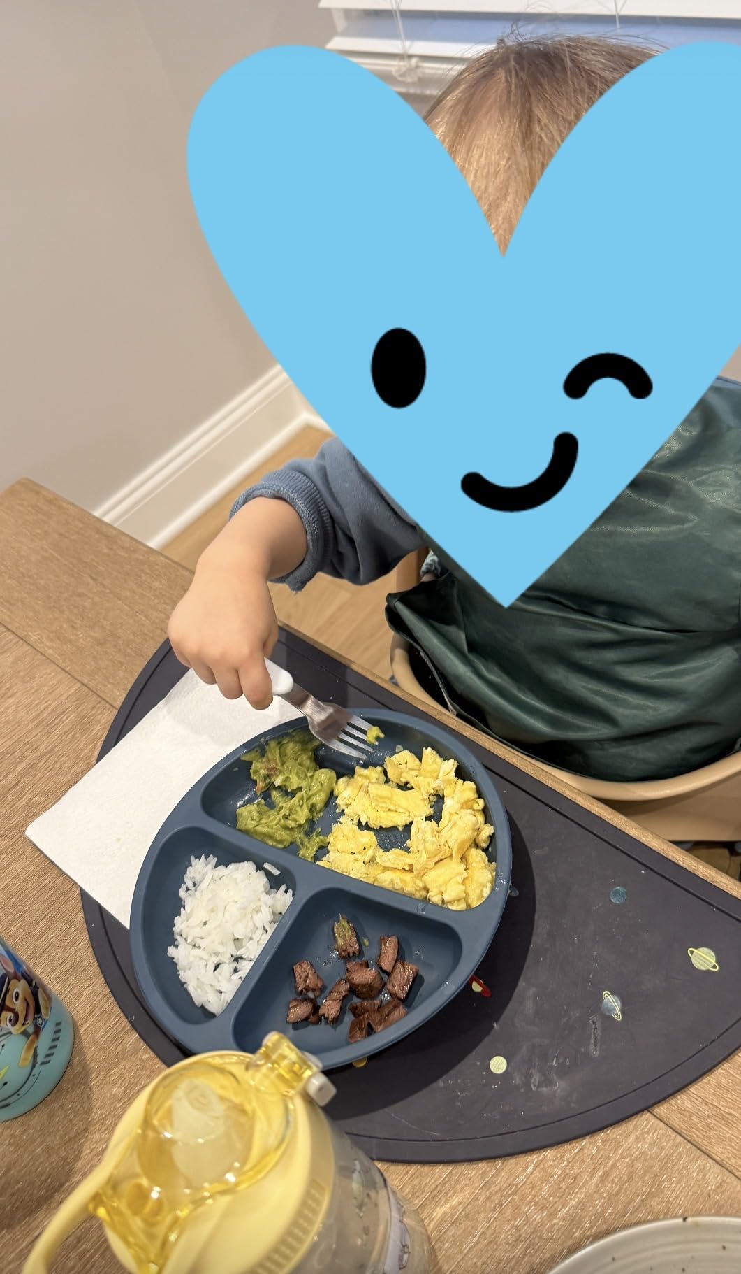mushie Silicone Placemat for Kids | BPA-Free Non-Slip Design (Vanilla Confetti) customer photo 2