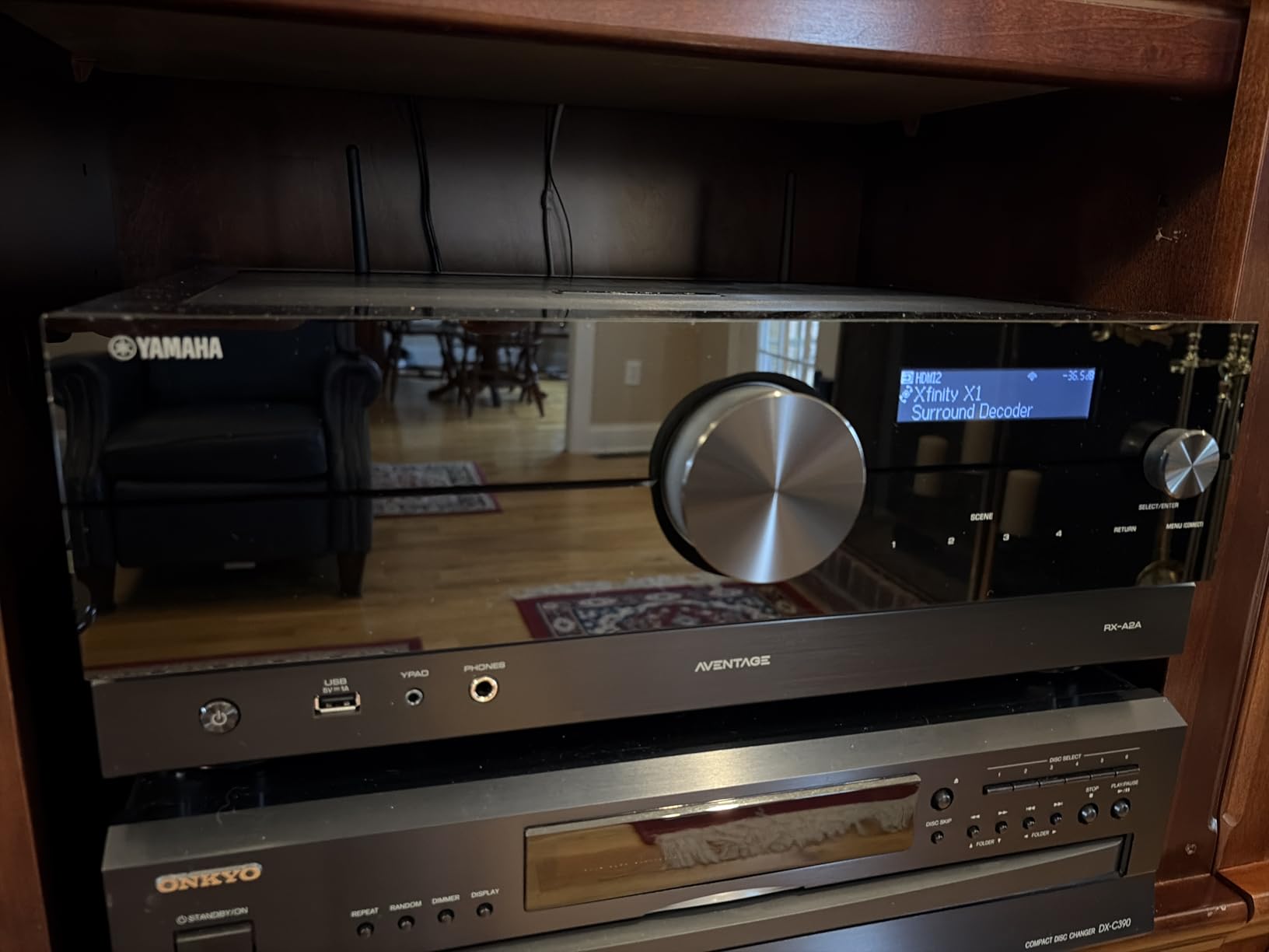 Yamaha RX-A2A AVENTAGE 7.2-Channel AV Receiver – 8K and 4K/120 HDMI, eARC, Dolby Atmos, DTS:X, Wi-Fi, Bluetooth, MusicCast customer photo 1