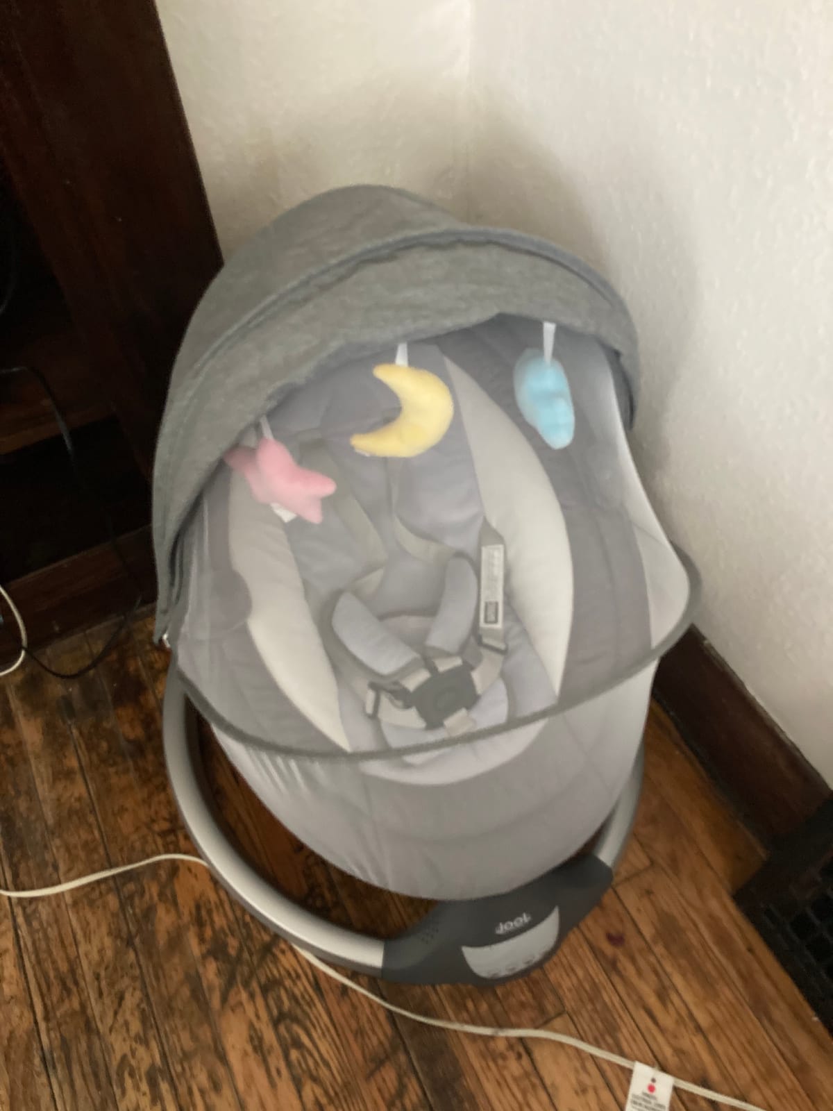 Jool Baby Nova Baby Swing for Infants – Bluetooth Music, Remote (Gray) customer photo 2