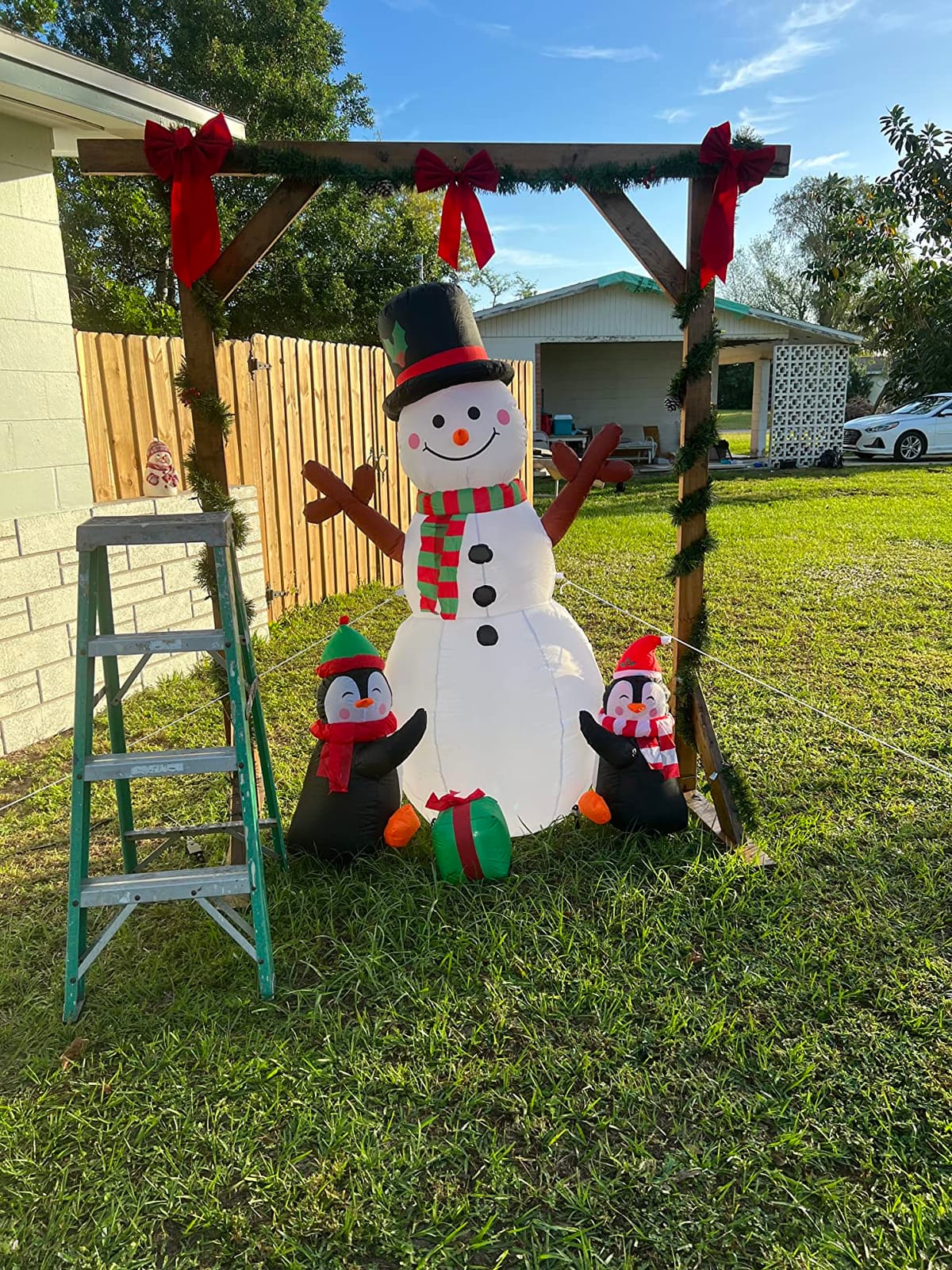 Christmas Inflatables Outdoor Christmas Decorations for Yard 6FT Snowman customer photo 1