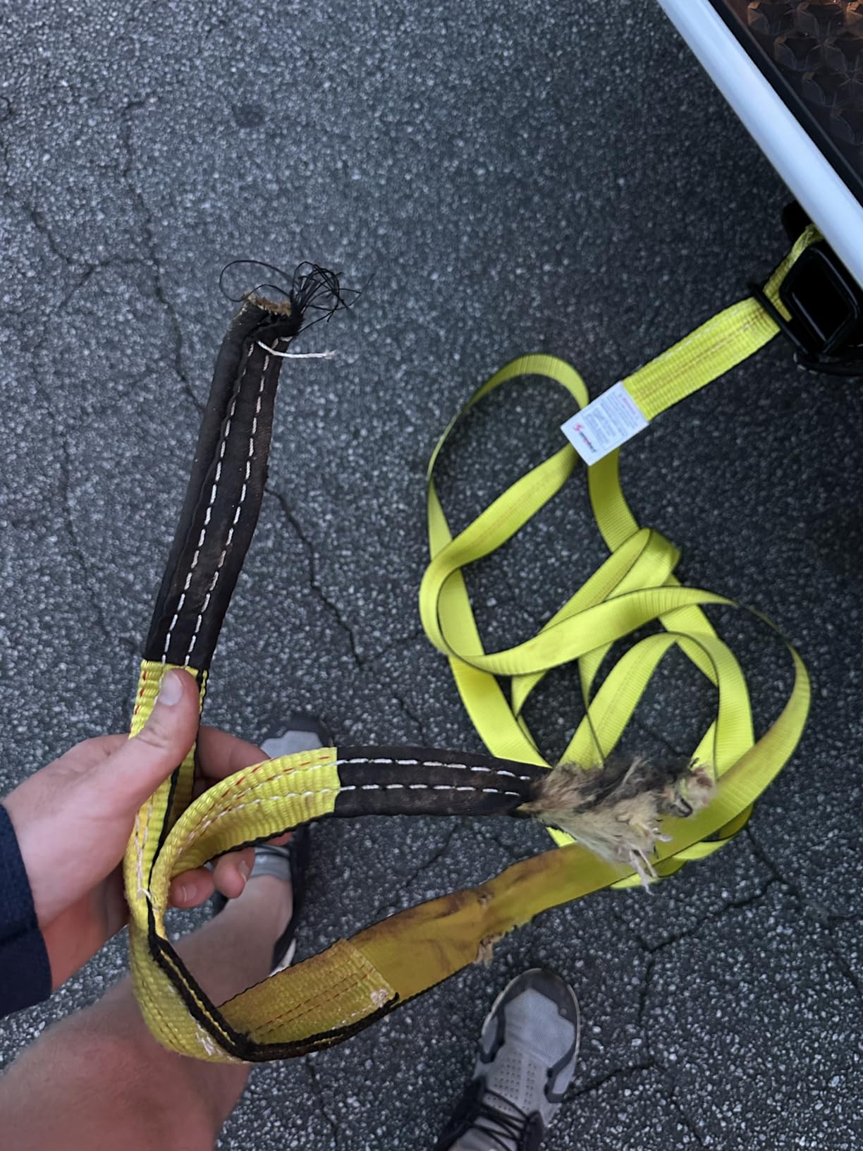 Recovery Tow Strap 2in x 20ft Heavy Duty 20,000 LBS Breaking Strength customer photo 2
