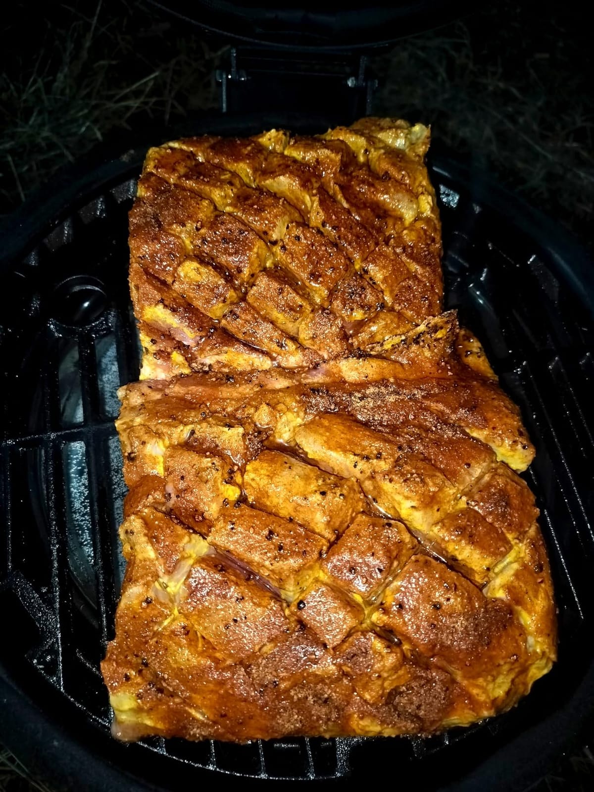 Char-Griller AKORN Jr. Portable Kamado Charcoal Grill and Smoker with Cast Iron Grates and Locking Lid with 155 Cooking Square Inches in Ash, Model E86714 customer photo 2