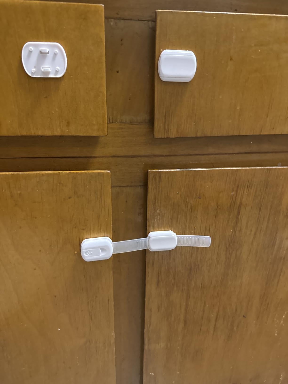 4our Kiddies 14 Pack Cabinet Locks Baby Proofing, Adjustable Drawer Lock customer photo 1