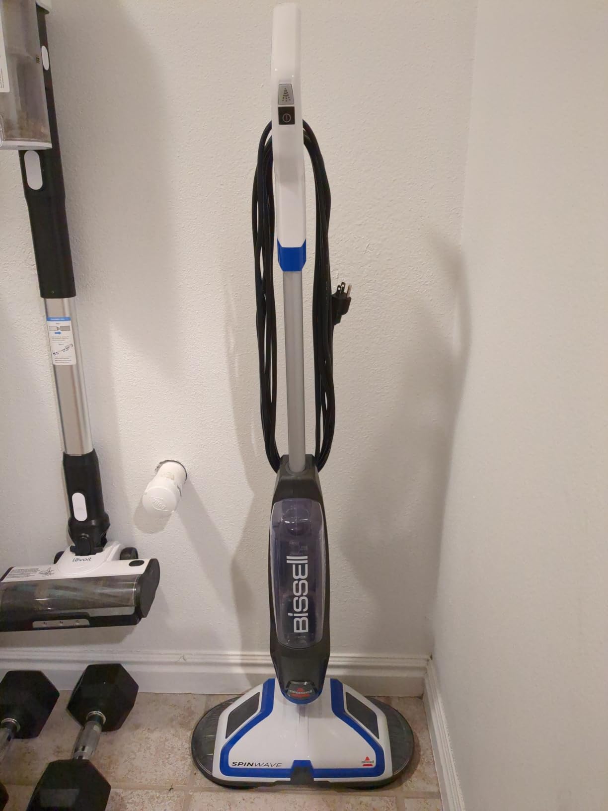 BISSELL SpinWave Hard Floor Expert Corded Spin Mop Cleaner, 20393 | Powerful electric spin mop; washable reusable pads; corded for consistent power on hard floors customer photo 2