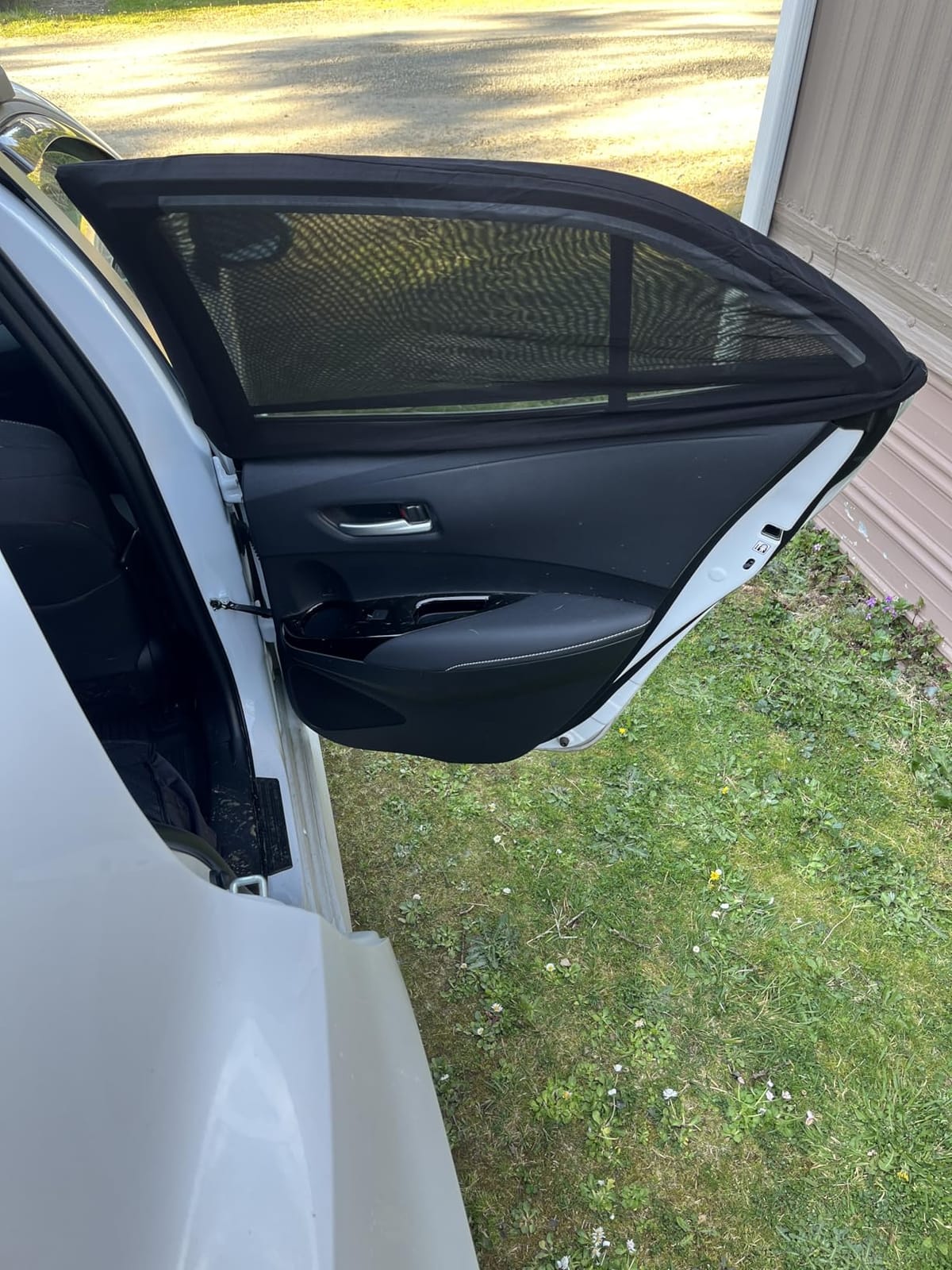 Magnelex Sock Style Window Shades for Baby Block Sun Rays to Keep Passengers, Pets and Car Interior Cool and Comfortable Elasticized Universal Mesh Shades Fit Most Vehicles (2 Pack) customer photo 1