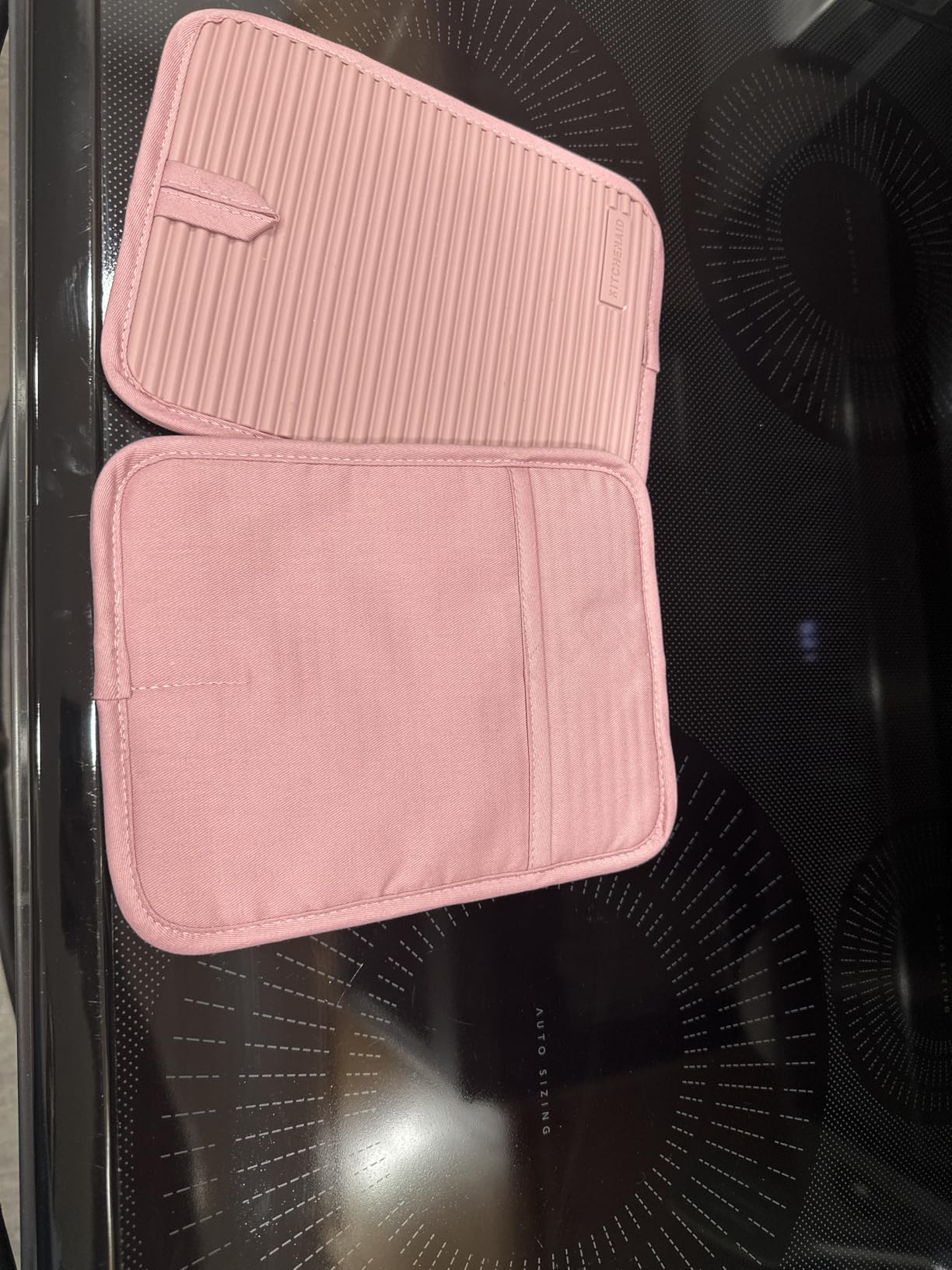 KitchenAid Ribbed Soft Silicone Pot Holder 2-Pack Set, Milkshake Tan, 7