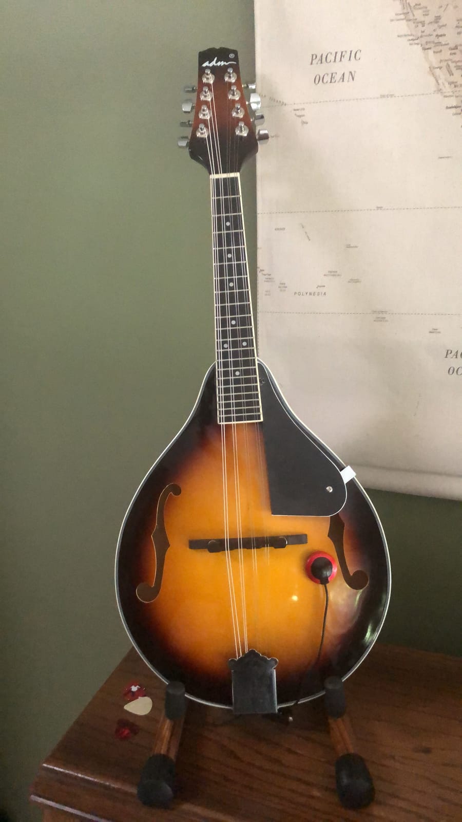 ADM Acoustic Mandolin Instrument Kit Music A Style for Kids Students Adults Wood Mandolins Beginner Set With Bag, Tuner, Pick-up, Strap, Strings, Picks and Hanger, Sunbrust customer photo 1
