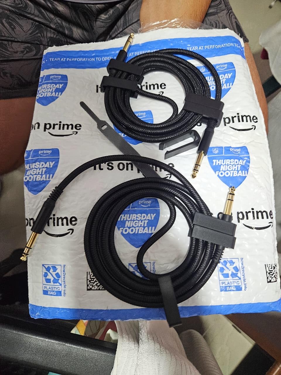 Elebase 1/4 Inch TRS Instrument Cable 10FT 2Pack,6.35mm Male Guitar Cord 3M customer photo 1