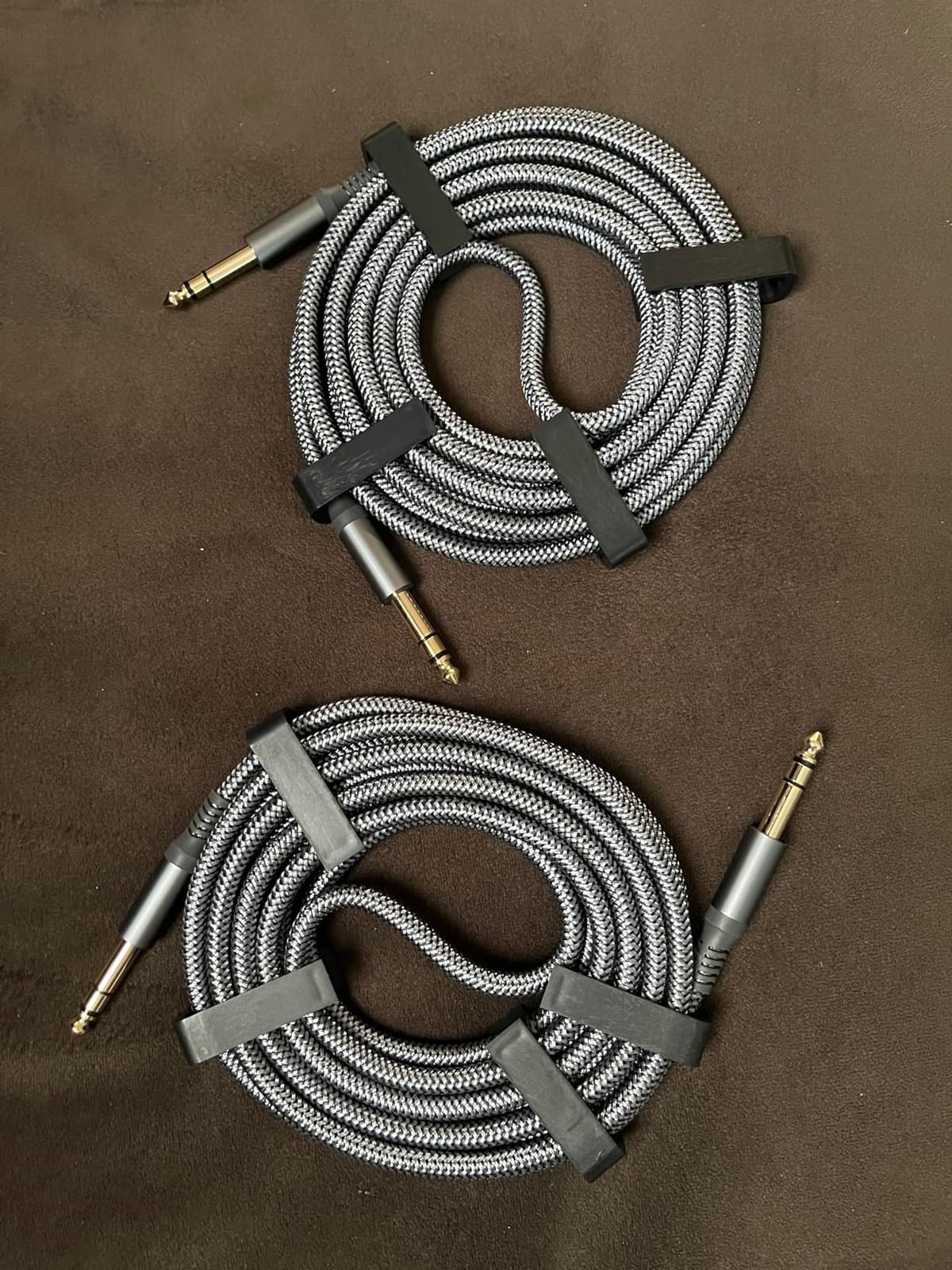 Elebase 1/4 Inch TRS Instrument Cable 10FT 2Pack,6.35mm Male Guitar Cord 3M customer photo 2