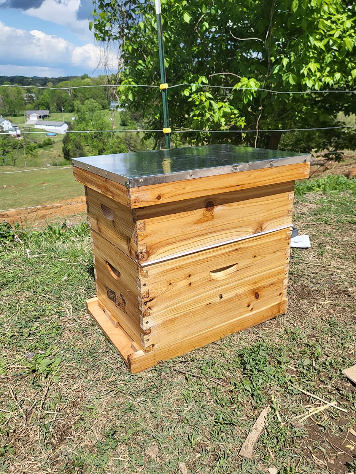 Beehive 8 Frame Bee Hives and Supplies Starter Kit, Bee Hive for Beginner, Honey Bee Hives Includes 1 Deep Bee Boxes, 1 Bee Hive Super with Beehive Frames and Foundation customer photo 1