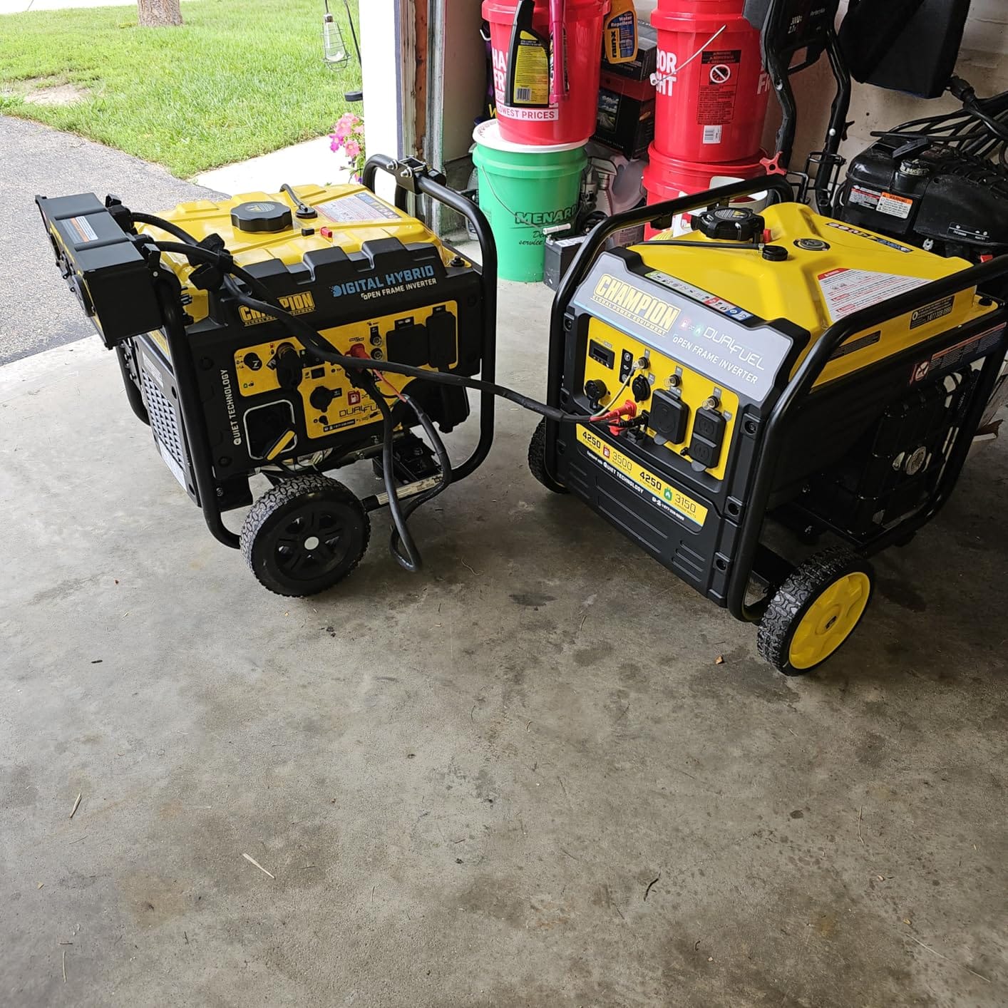 Champion Power Equipment 4250-Watt Dual Fuel RV Ready Portable Open Frame Inverter Generator with Quiet Technology customer photo 1