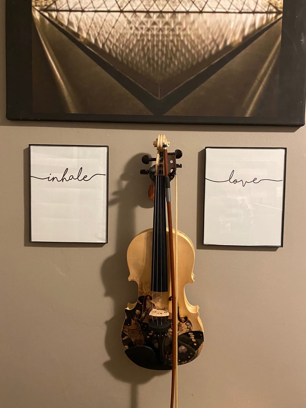 Aliyes Distinctive Artistic Violin Set Designed for Beginners/Students/adults with Hard Case,Bow,Extra Strings (4/4/Full-size) customer photo 1