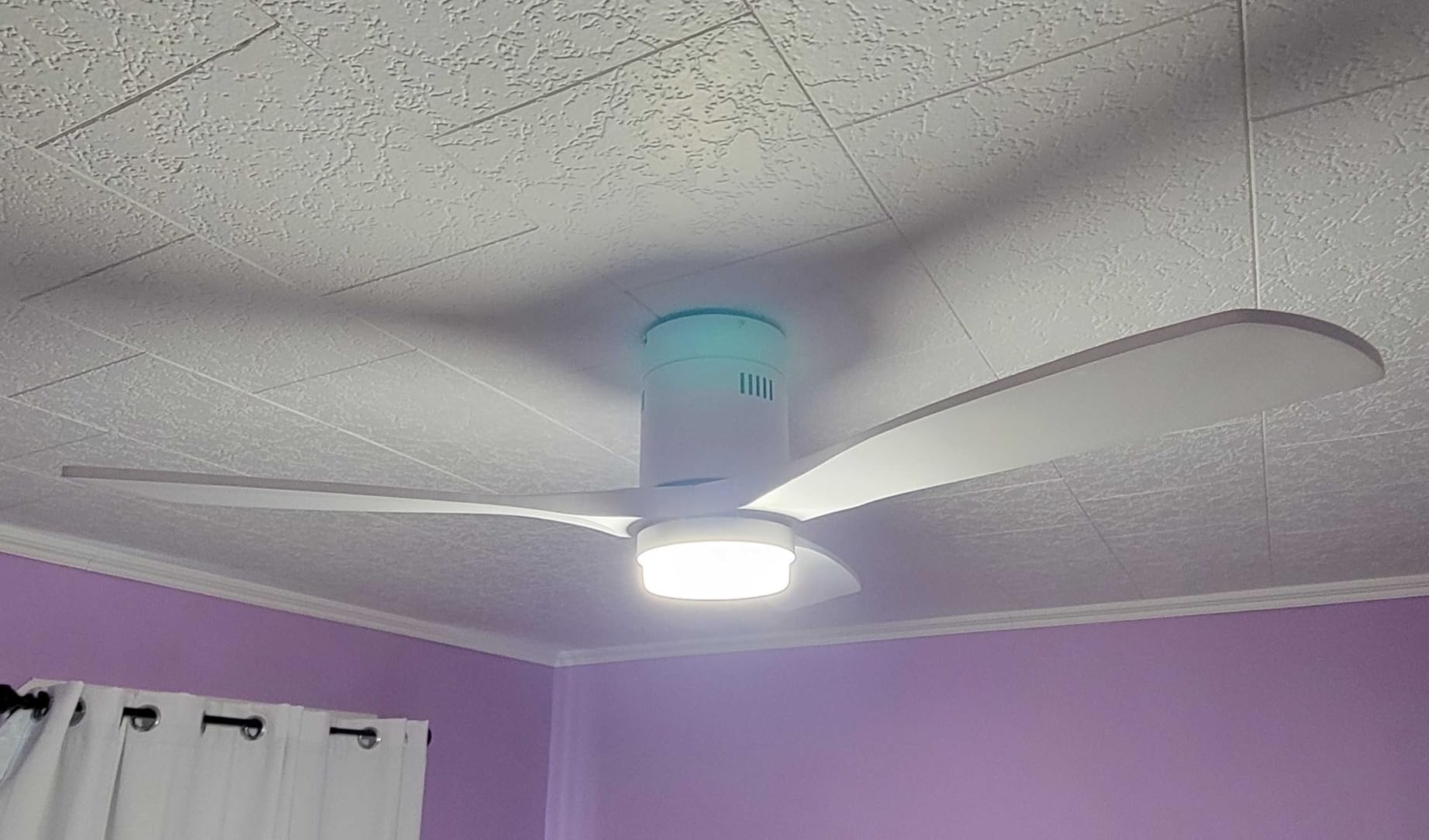 Sofucor 52 Inch Wood Ceiling Fans with Lights and Remote, Low Profile customer photo 2
