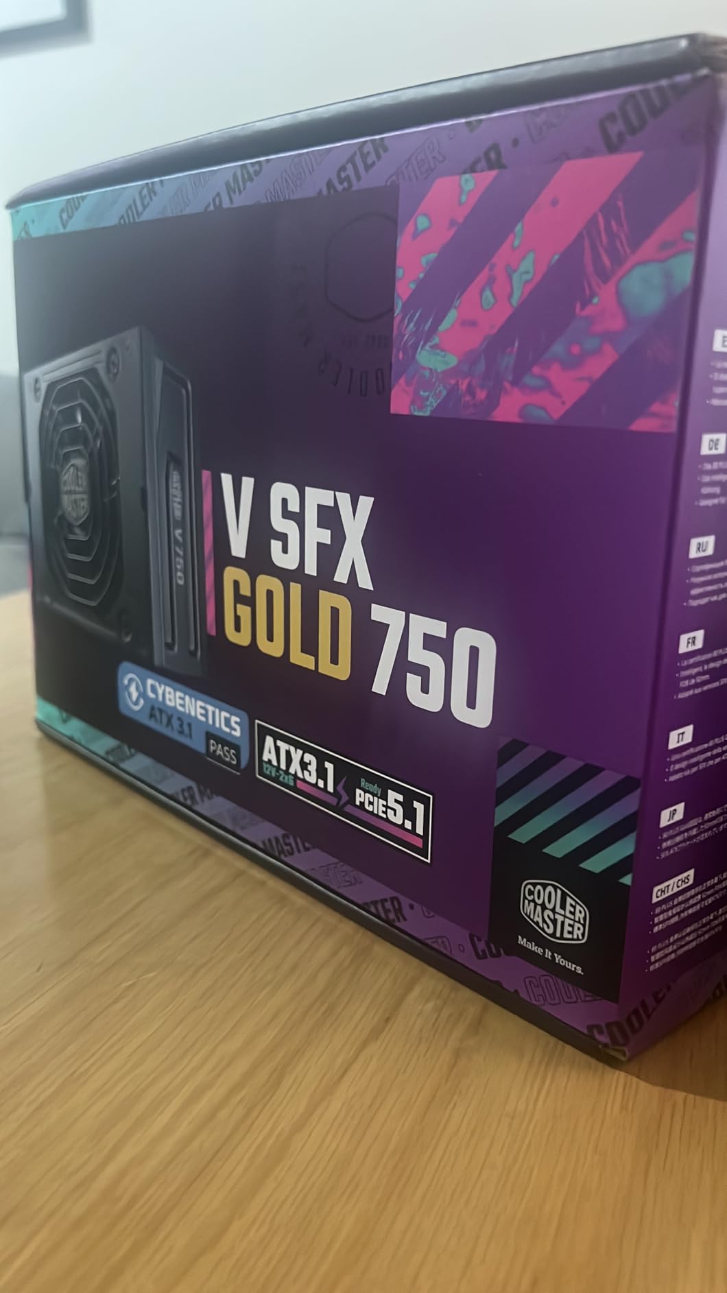 Cooler Master V750 SFX Gold ITX SFF Power Supply, PCIe 5.1 Ready customer photo 1