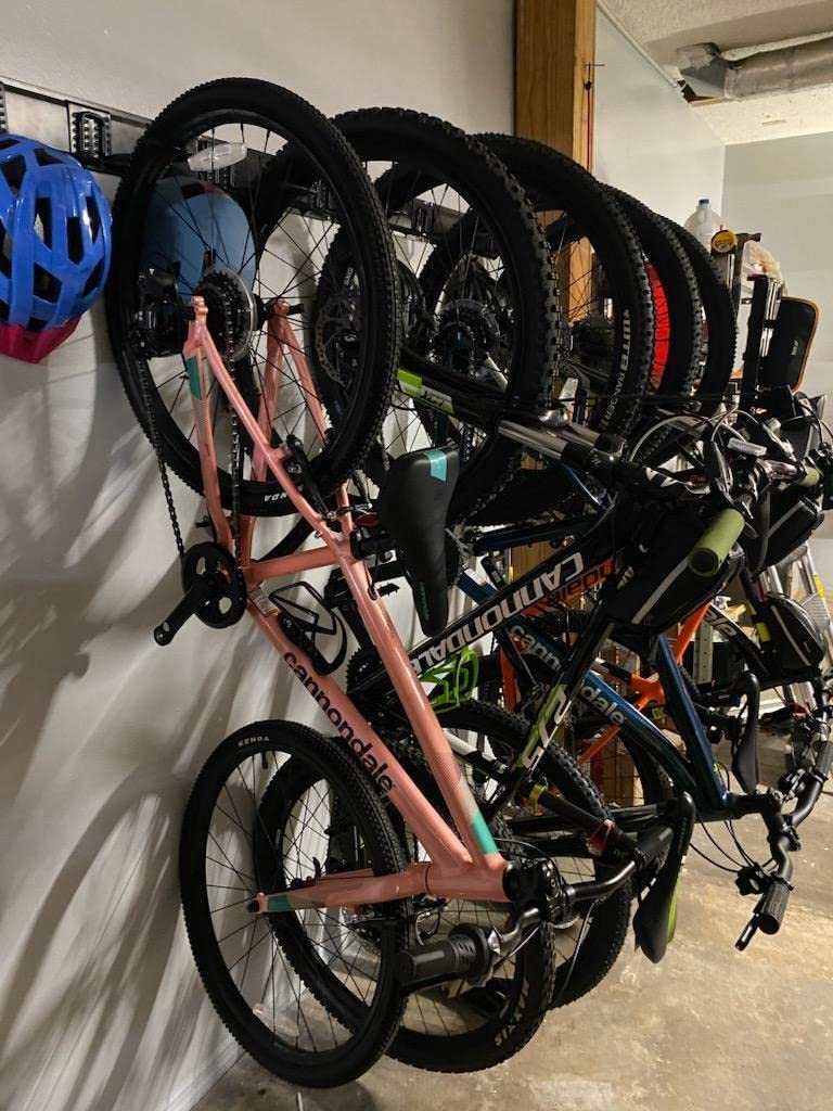 TORACK Bike Storage Rack, 6 Bikes Bike Racks & 5 Helmets Hooks for Garage customer photo 1