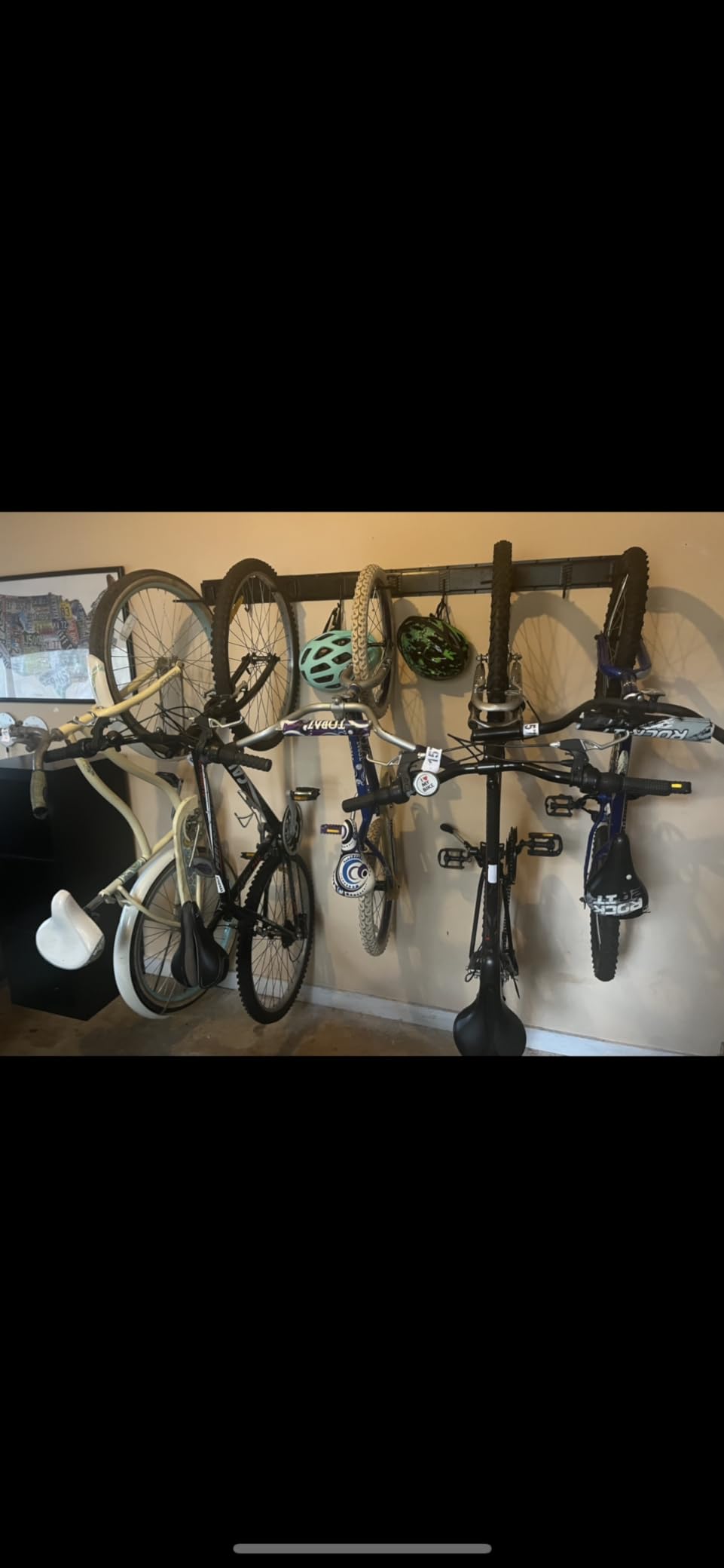 TORACK Bike Storage Rack, 6 Bikes Bike Racks & 5 Helmets Hooks for Garage customer photo 2