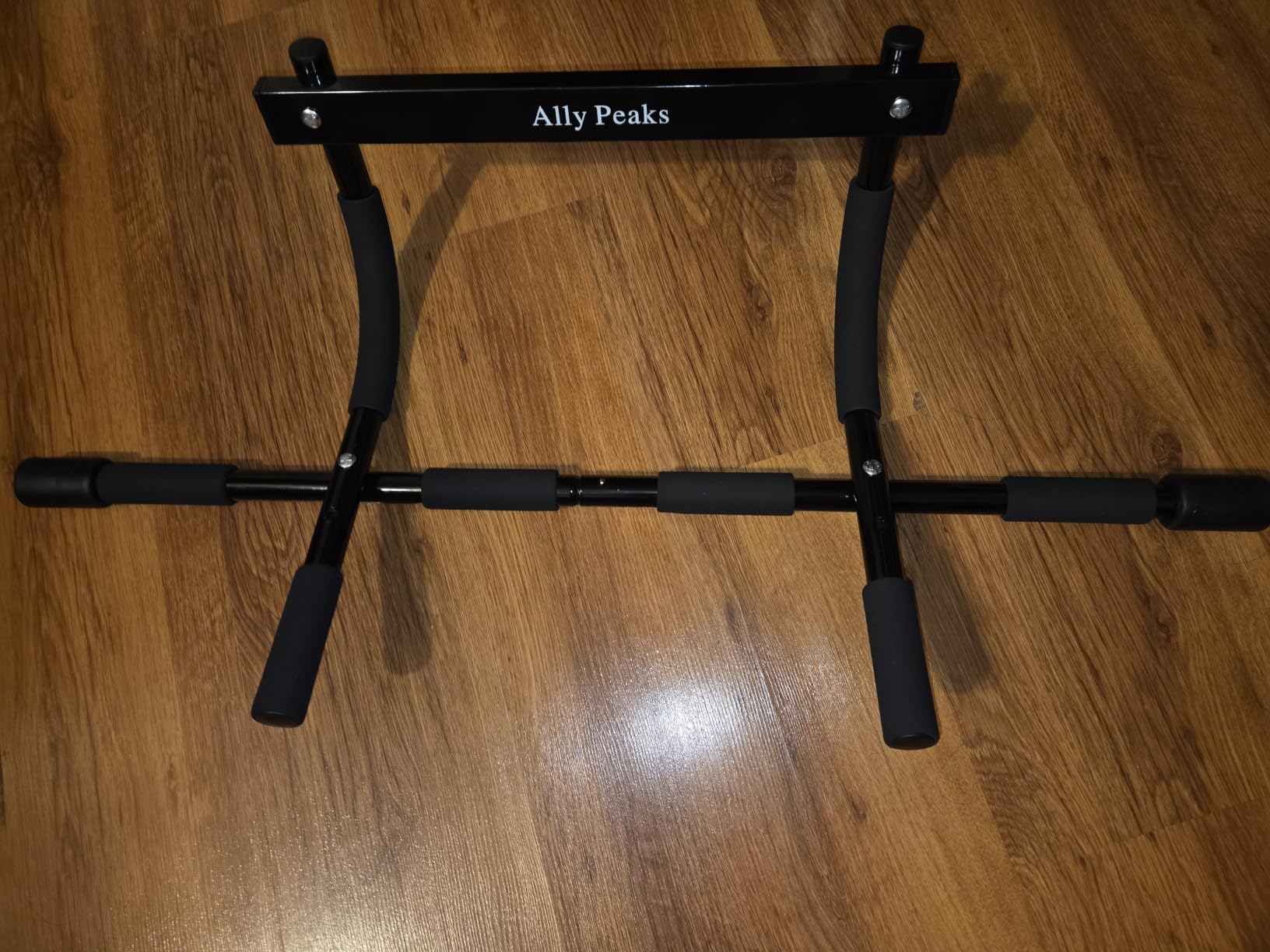Ally Peaks Pull Up Bar for Doorway | Thickened Steel Max Limit 440 lbs Upper Body Fitness Workout Bar| Multi-Grip Strength for Doorway | Indoor Chin-Up Bar Fitness Trainer for Home Gym Portable customer photo 1