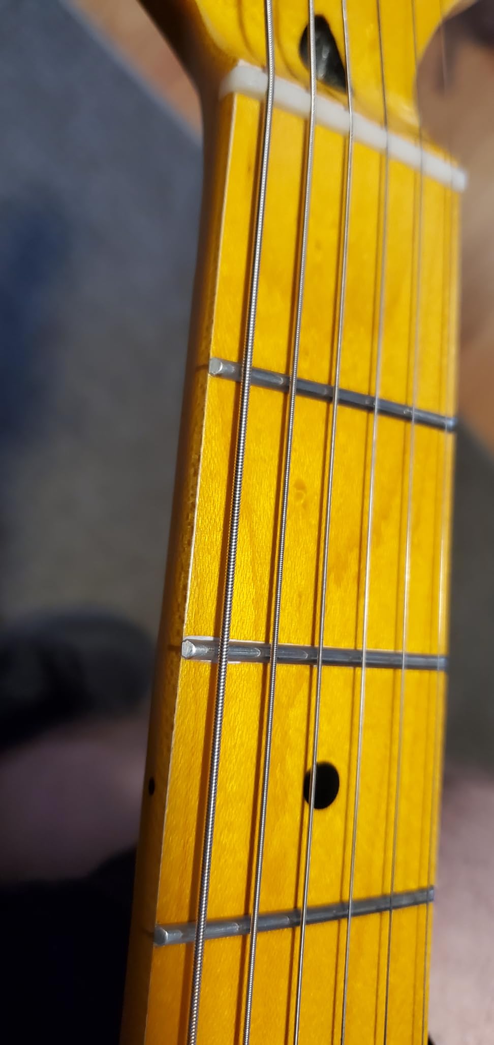 Donner 39 Inch Jazz Electric Guitar TL Thinline F Hole Beginner Full Size Hollow Guitar with H-H Pickups,Bag, Strap, Cable,Sunburst(DJC-1000S) customer photo 1