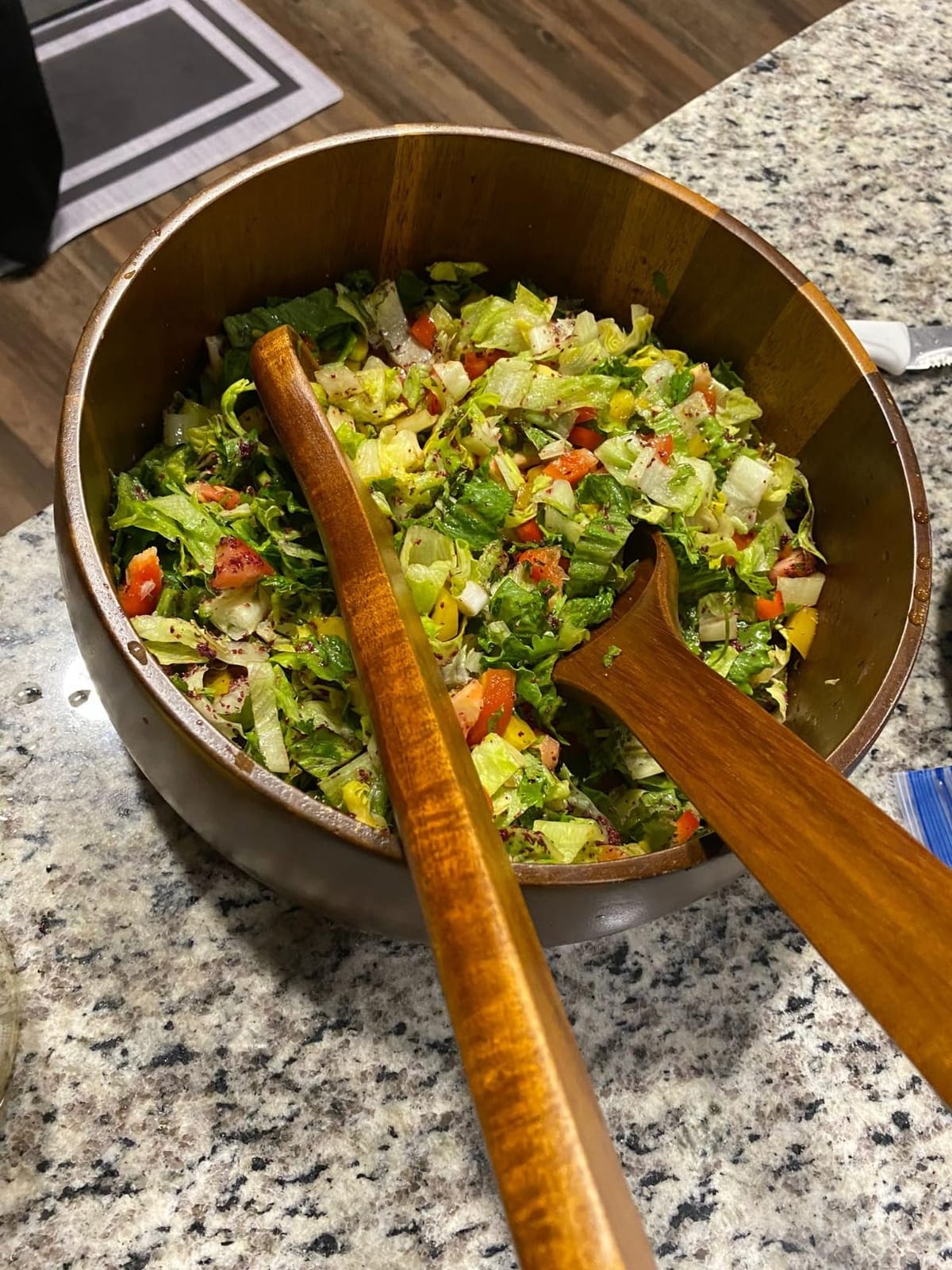 Gibson Home Sherwood 3-Piece Acacia Wood Salad Bowl Set, 32 Quart Large Serving Bowls, Natural Finish, Durable & Eco-Friendly customer photo 2