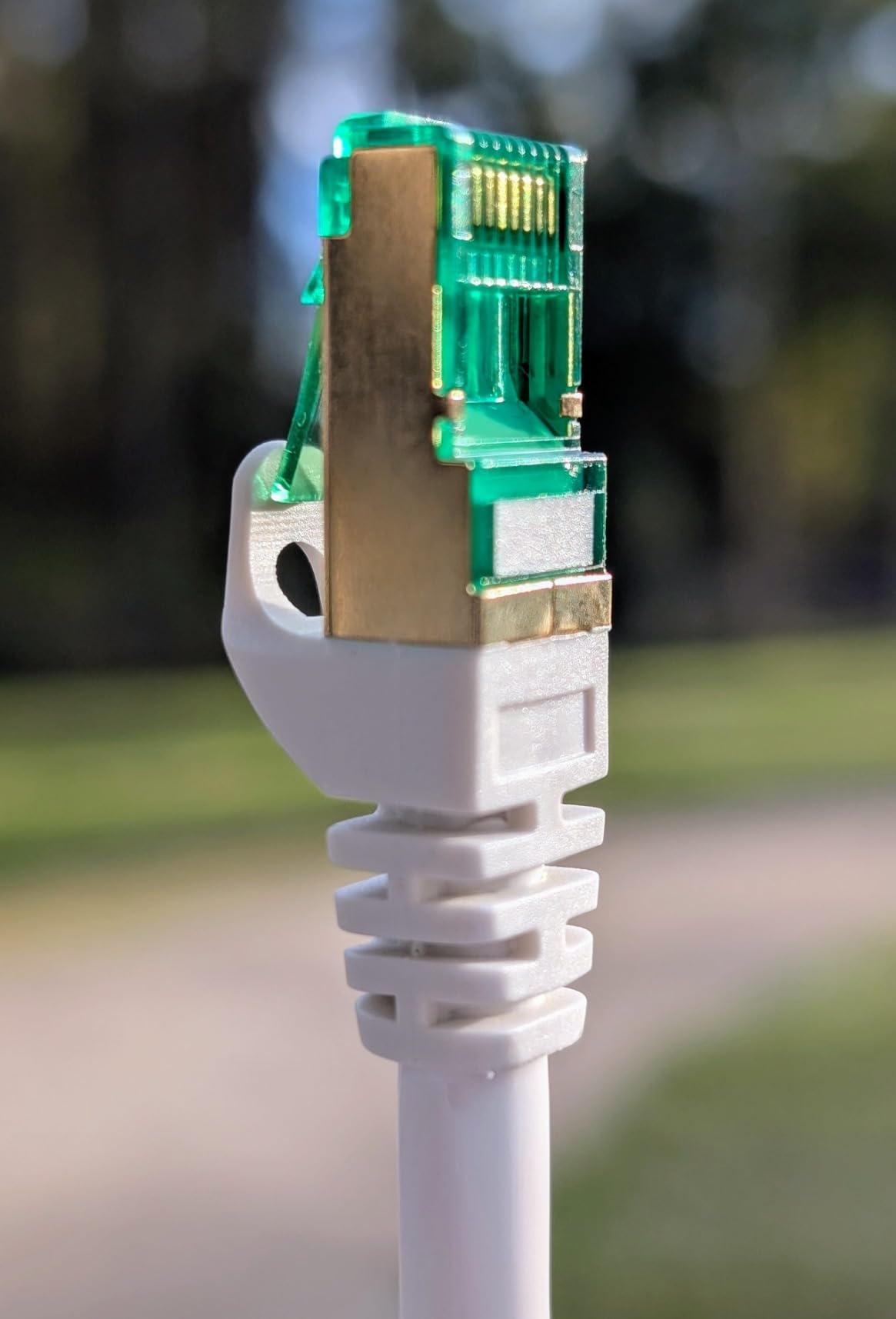 GEARit Cat7 Outdoor Ethernet Cable (100ft) SFTP Shielded Foil Twisted Pair, Pure Copper, LLDPE, Waterproof, Direct Burial, In-Ground, UV Resistant, POE, Network, LAN, Internet, Cat 7-100 Feet customer photo 2
