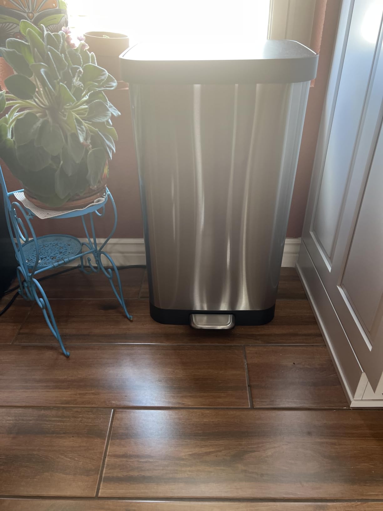 Glad Stainless Steel Trash Can with Clorox Odor Protection, 13 Gal, Pewter customer photo 1