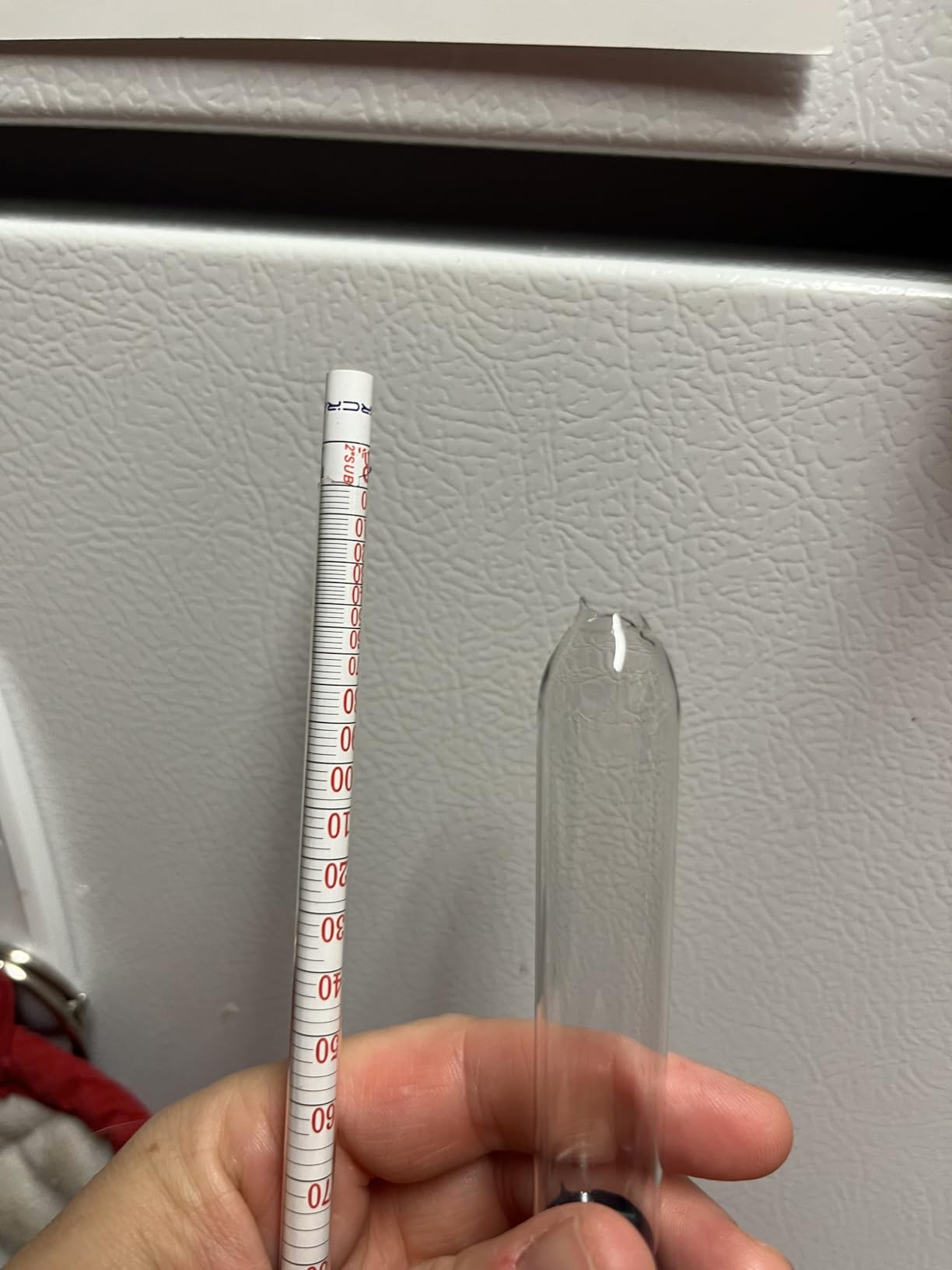 Circrane 0-200 Proof & Tralle Alcohol Hydrometer with Glass Test Jar Kit, Accurate Tester & Glass Cylinder for Liquor, Distilling Moonshine Alcoholmeter Set customer photo 2