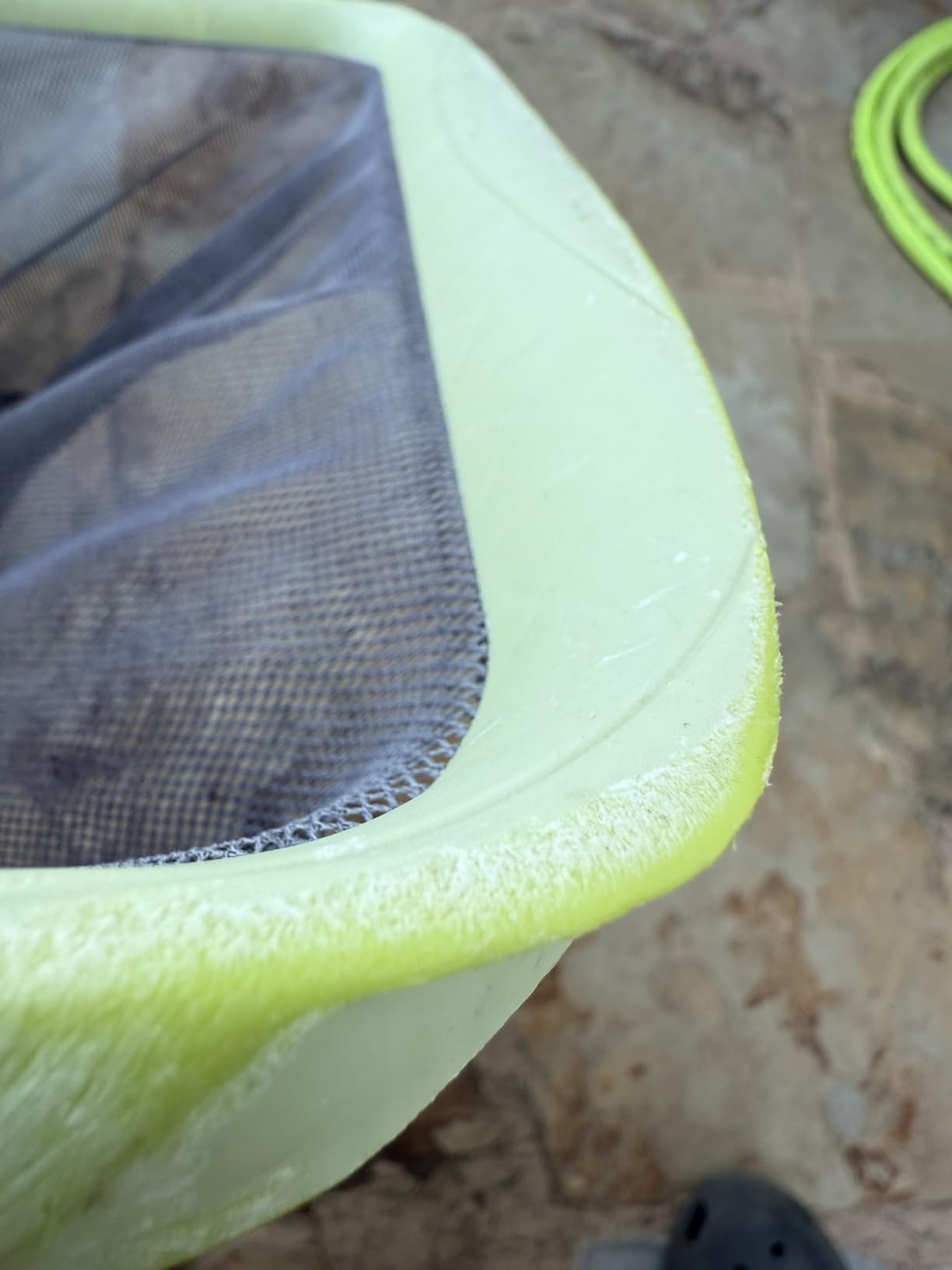 Sepetrel Swimming Pool Leaf Skimmer Net,Reinforced Frame Deep Rake Net customer photo 2
