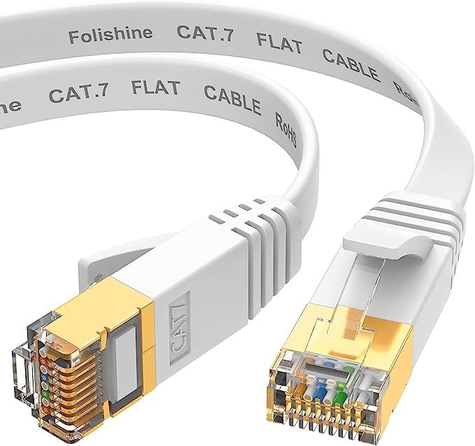 Cat 7 Ethernet Cable 50 ft, High Speed Shielded Internet Cable with Coupler customer photo 2