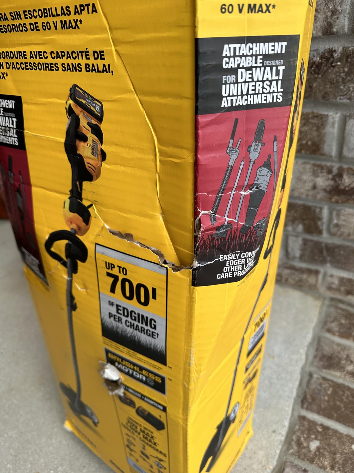 DEWALT 60V MAX Cordless Lawn Edger Kit, FLEXVOLT Battery & Charger Included (DCED472X1) customer photo 2
