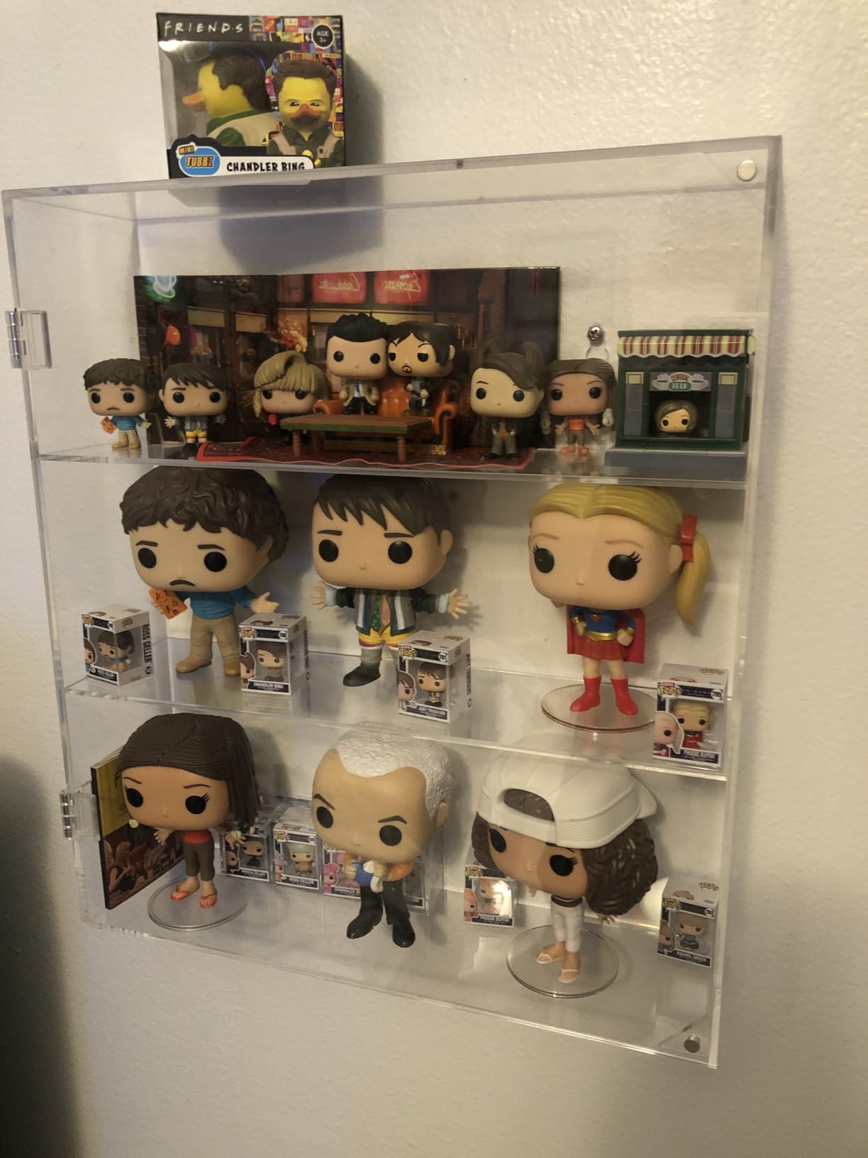 AITEE 5 Tiers Acrylic Display Case for Mini Funko Pop on Wall or Desktop customer photo 2