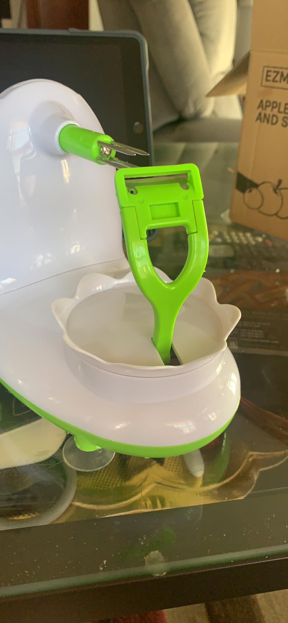 Apple Peeler for Apple Sauce and Pie, 8-Wedge Apple Slicer Corer with Stainless Steel Blades, Upgraded Strong Suction Base, Includes 2 Replacement Blades customer photo 2