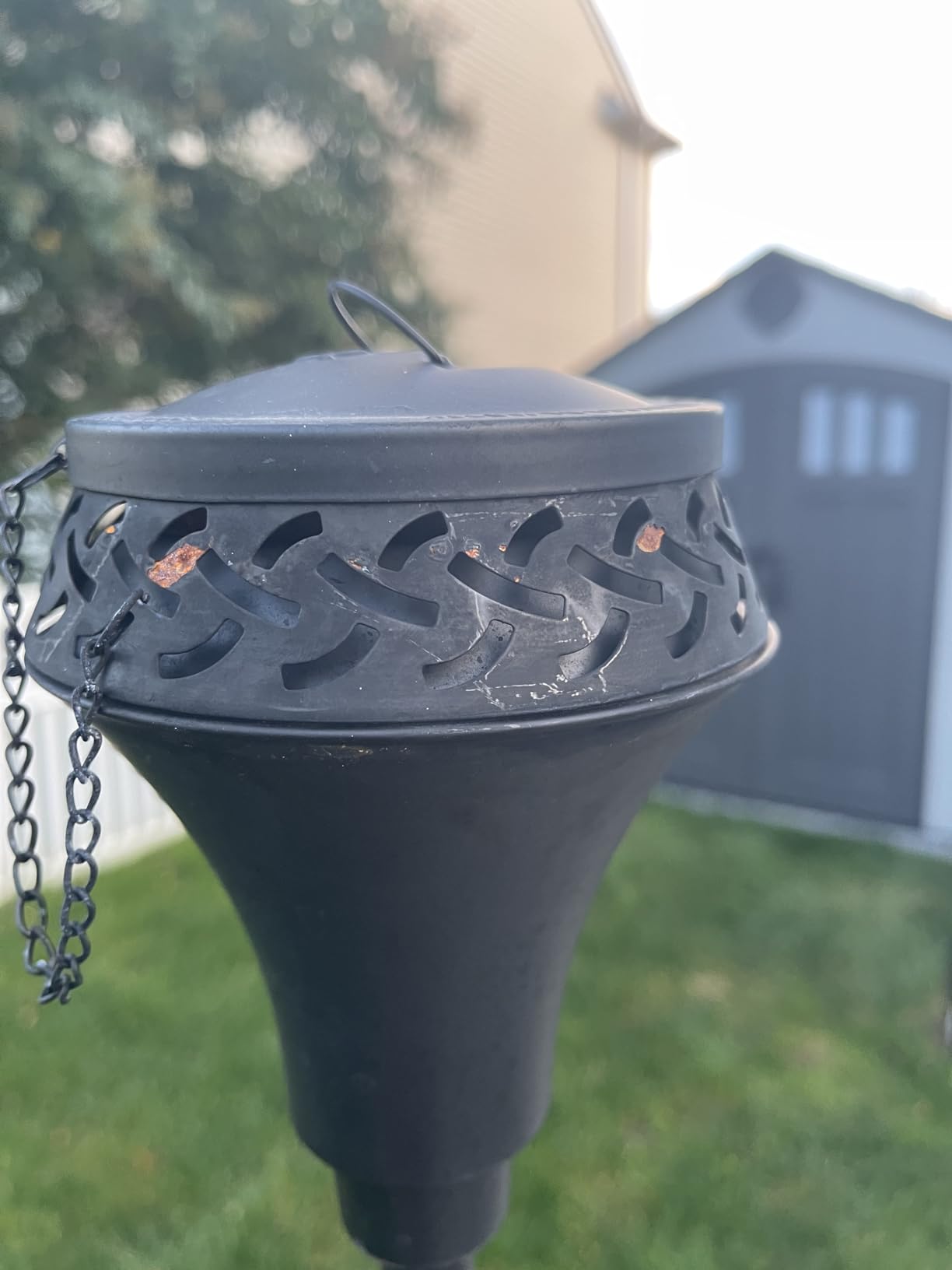 TIKI Island King Outdoor Torch Weather-Resistant Backyard Garden Décor customer photo 2