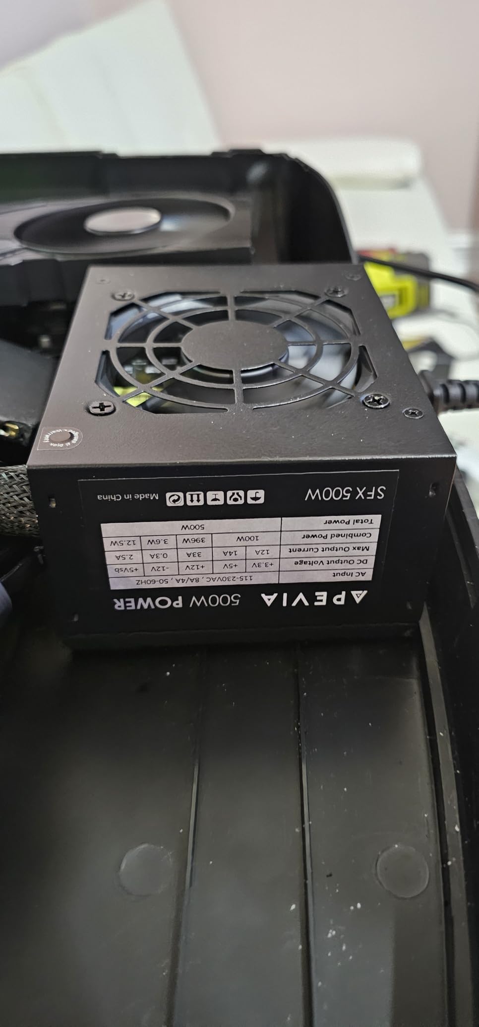 Apevia SFX-AP500W Mini ITX Solution/Micro ATX/SFX 500W Power Supply customer photo 2