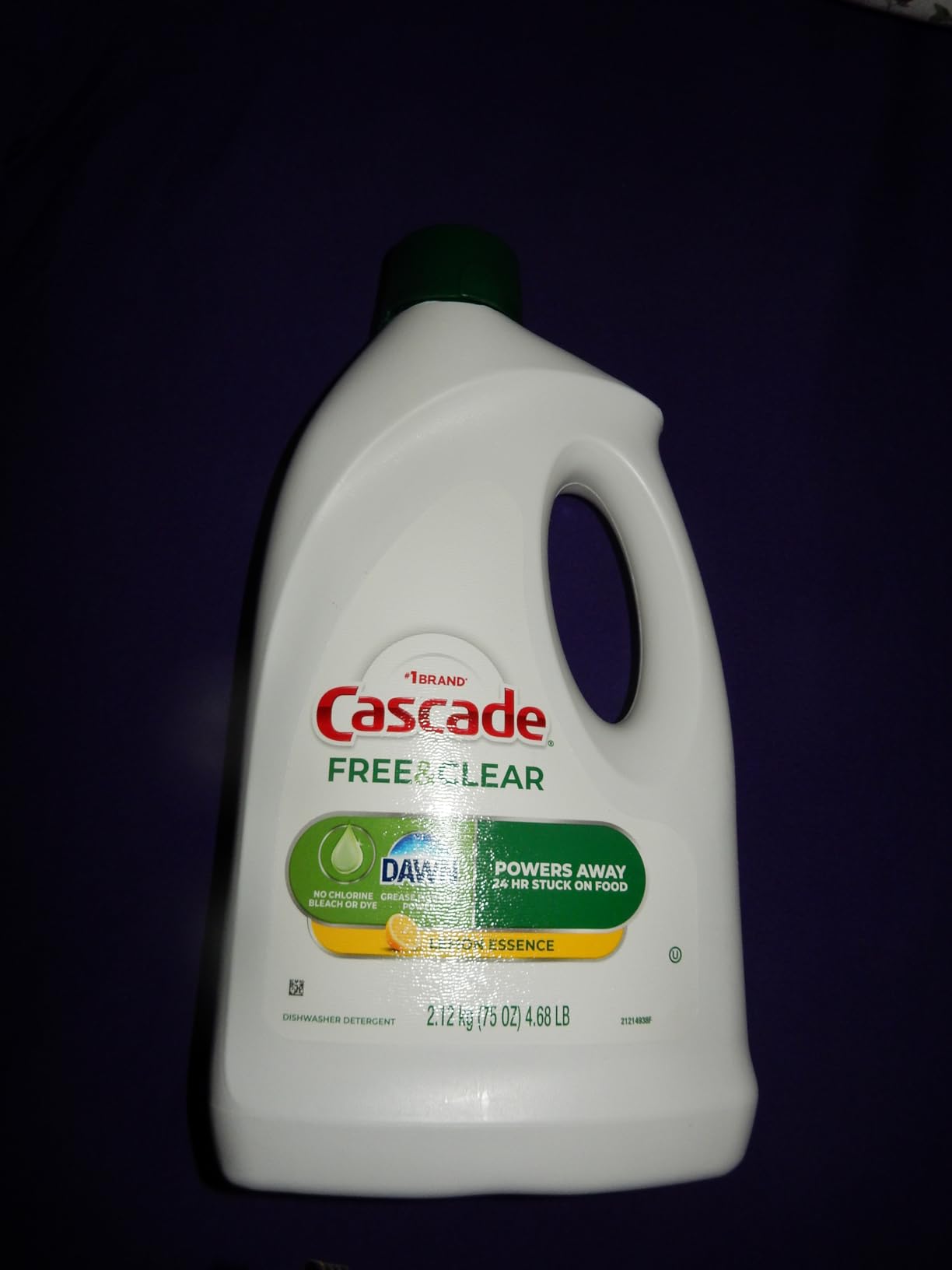 Cascade Free & Clear Dishwasher Detergent Liquid Gel, Dish Detergent, Dishwasher Soap, Lemon, 75oz customer photo 2