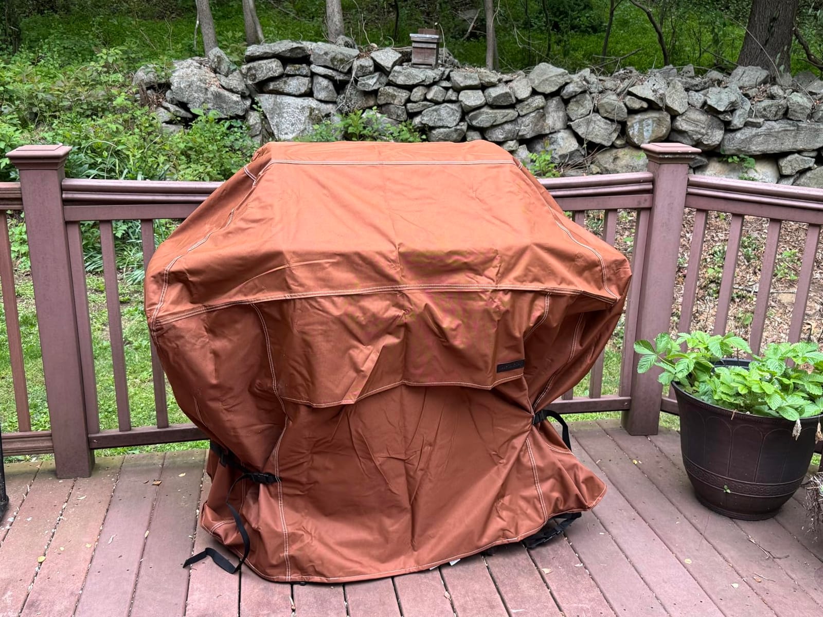 NettyPro Grill Cover for Outdoor Grill 56 Inch Waterproof Heavy Duty, Brown customer photo 1