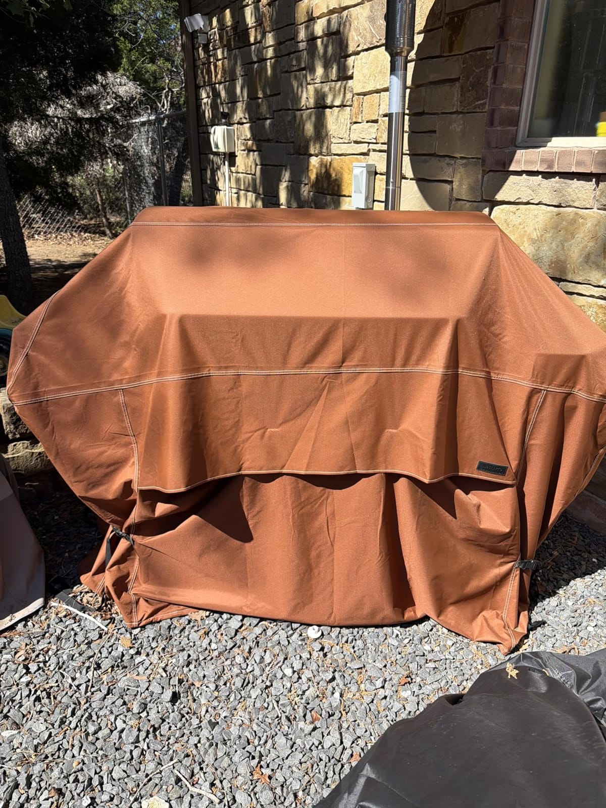 NettyPro Grill Cover for Outdoor Grill 56 Inch Waterproof Heavy Duty, Brown customer photo 2