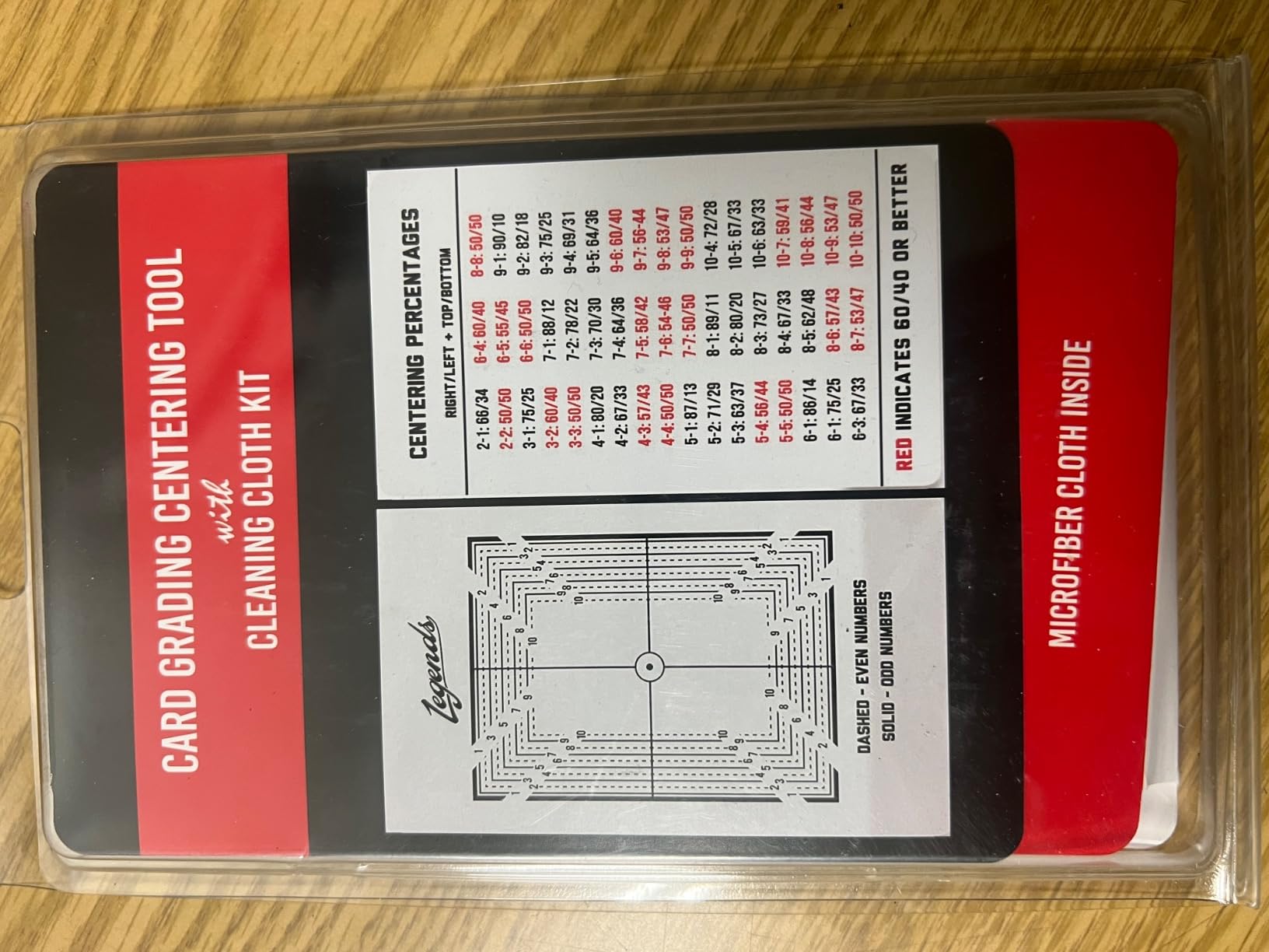 Legends Card Grading Centering Tool by Envy Born Games | Cleaning Cloth Kit Material for PSA - BGS customer photo 1