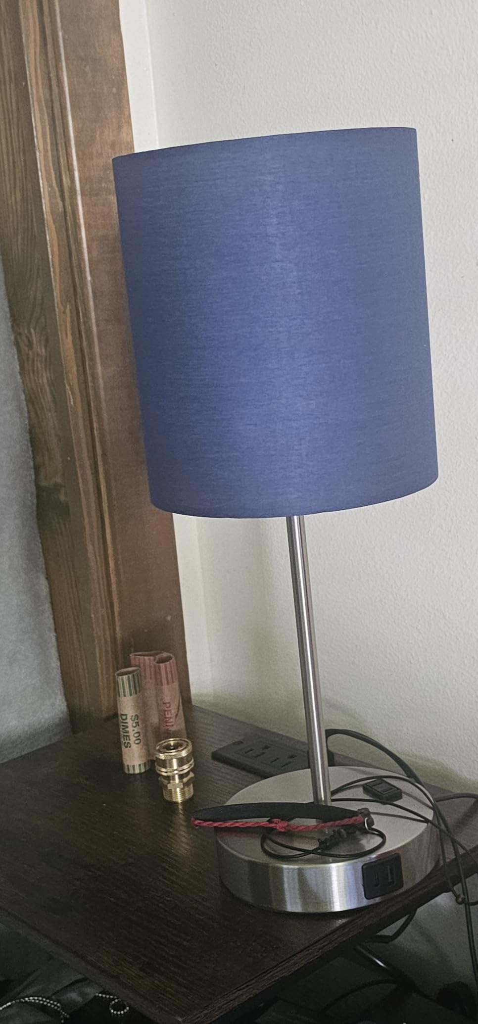 Set of 2 Touch Control Table Lamps with 2 USB & AC Outlet, 3-Way Dimmable Bedside Nightstand Lamps for Bedroom Living Room Nursery, 800 Lumens 5000K Daylight Bulbs Included customer photo 2