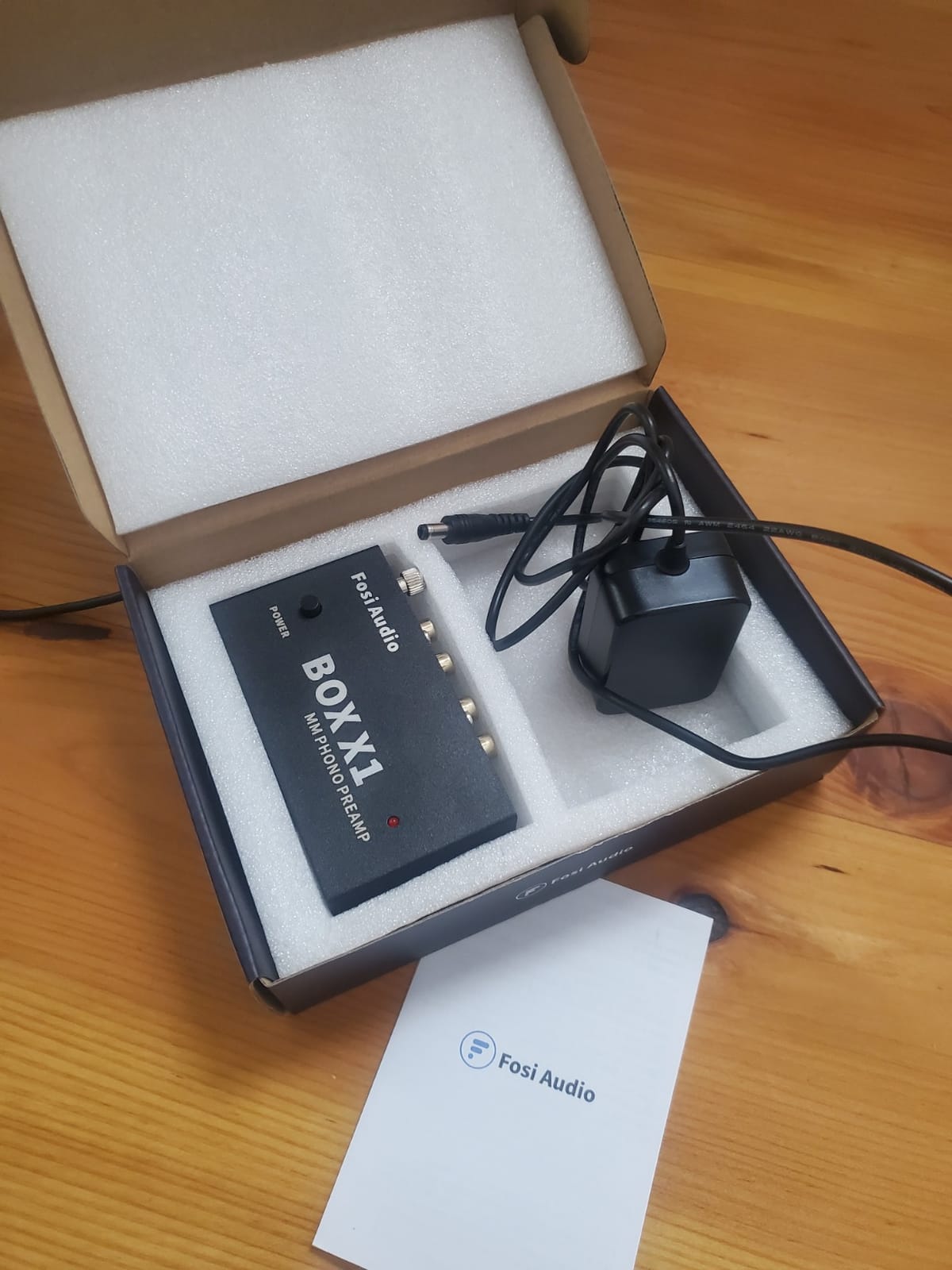 Fosi Audio Box X1 Phono Preamp for MM Turntable Mini Stereo Audio Hi-Fi Phonograph/Record Player Preamplifier with 3.5MM Headphone and RCA Output with DC 12V Power Supply customer photo 1