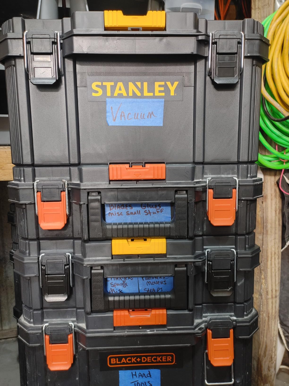 beyond by BLACK+DECKER BLACK+DECKER BDST60500APB Stackable Storage System - 3 Piece Set (Small, Deep Toolbox, and Rolling Tote) customer photo 1