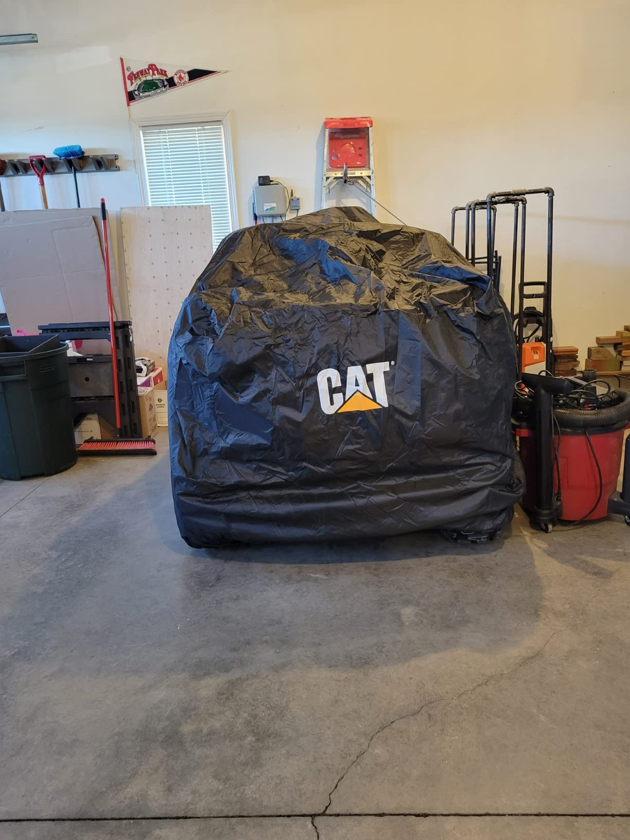 CAT MudShield ATV Cover Waterproof Heavy Duty Outdoors All Terrain Vehicle 4 Wheeler Accessories ATV Quad Cover Polaris ATV Cover Powersports for Can-Am Kawasaki Honda Four Wheeler Cover (XXL 102