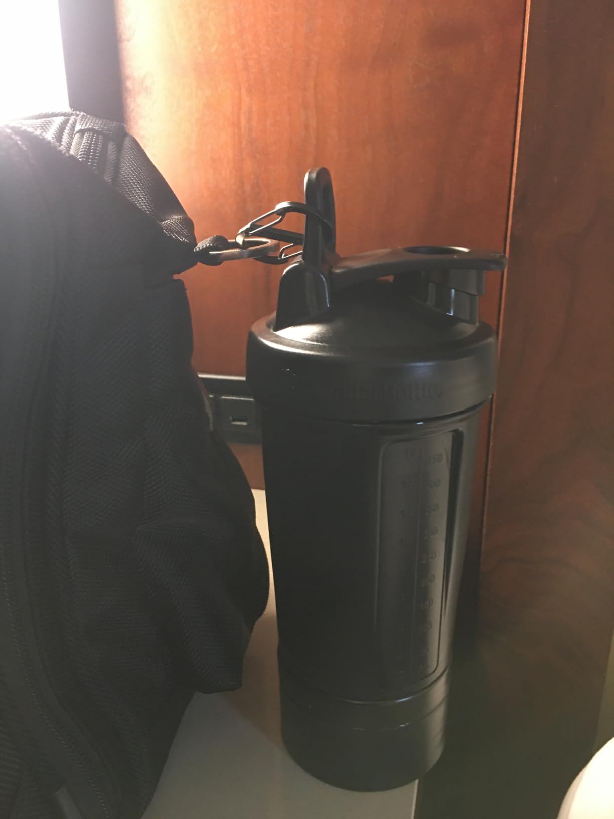 BlenderBottle ProStak Plastic Pill Organizer and Storage 22 oz Smoke Grey | Leak-Proof | Blenderball Whisk Technology | Protein Shakes | Supplements | Hydration customer photo 1
