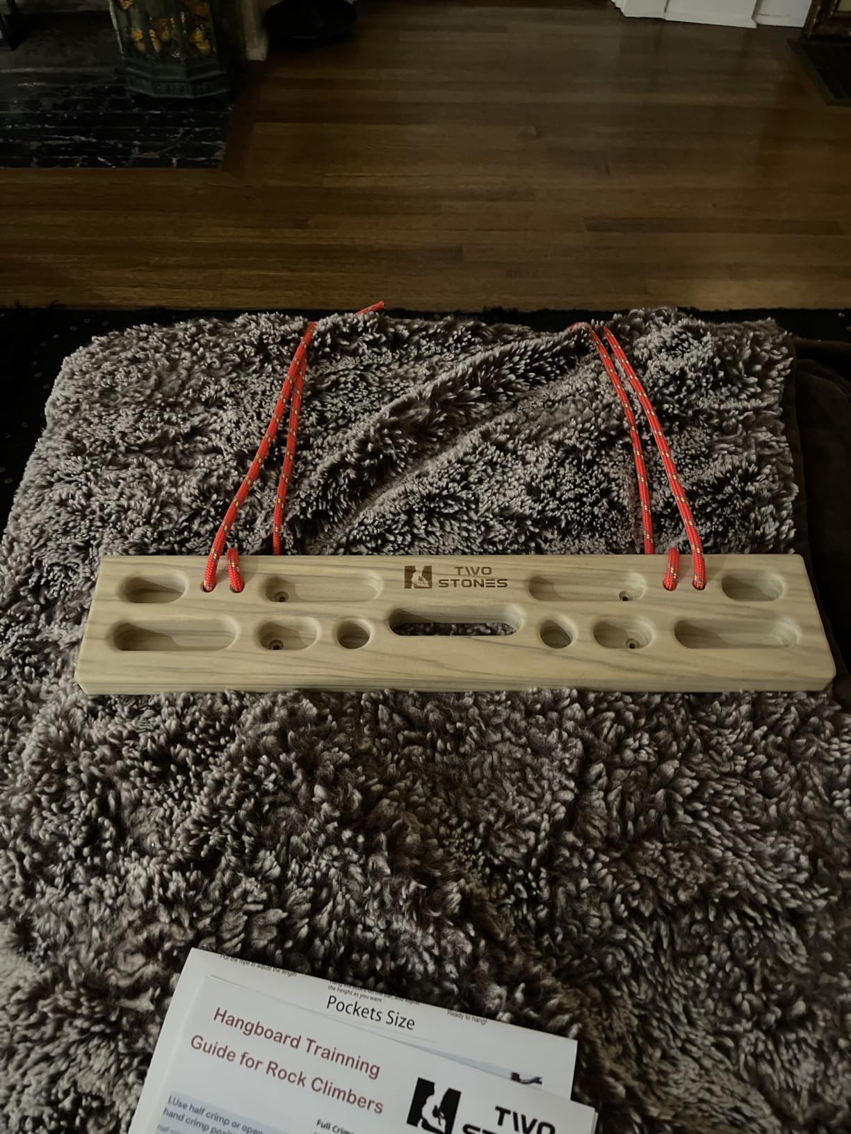 Two Stones Portable Hangboard | Rock Climbing Hangboard | Hang Board for Climbing | Rock Climbing Gifts for Rock Climbers for Climbers | Bouldering Gifts customer photo 1