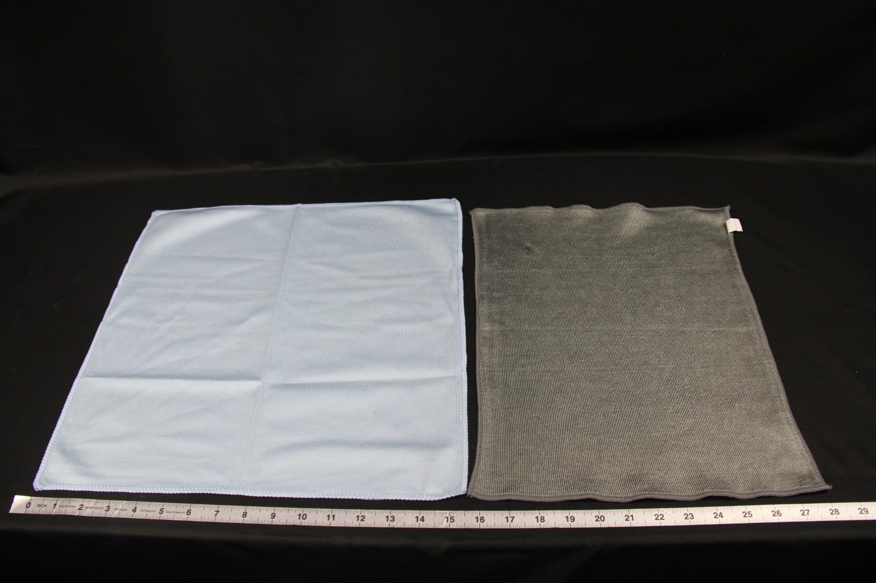 Puomue 6 Pack Microfiber Glass Cleaning Cloth, 16 Inch X 16 Inch, Lint Free Quickly Clean Window, Glasses, Windshields, Mirrors, and Stainless Steel, Blue customer photo 1