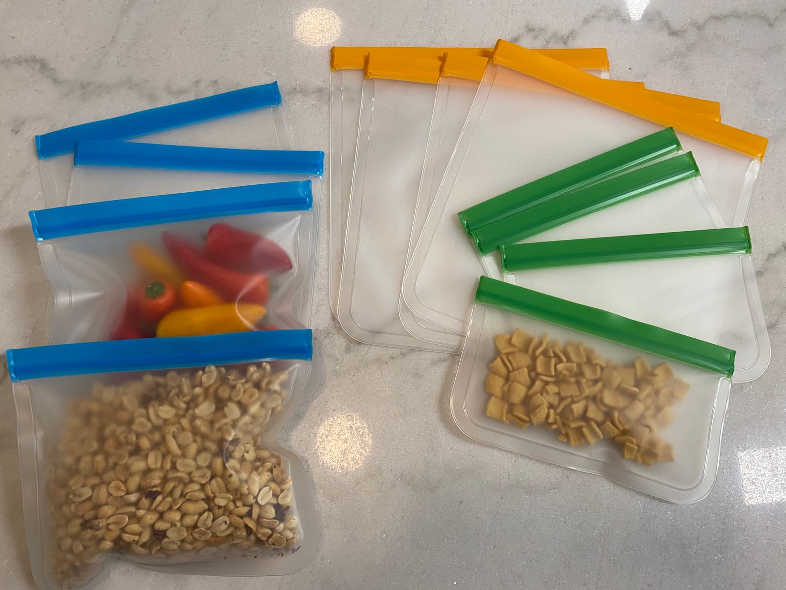 GREENZLA 8 Pack Reusable Gallon Freezer Bags | BPA-Free | Leakproof customer photo 1