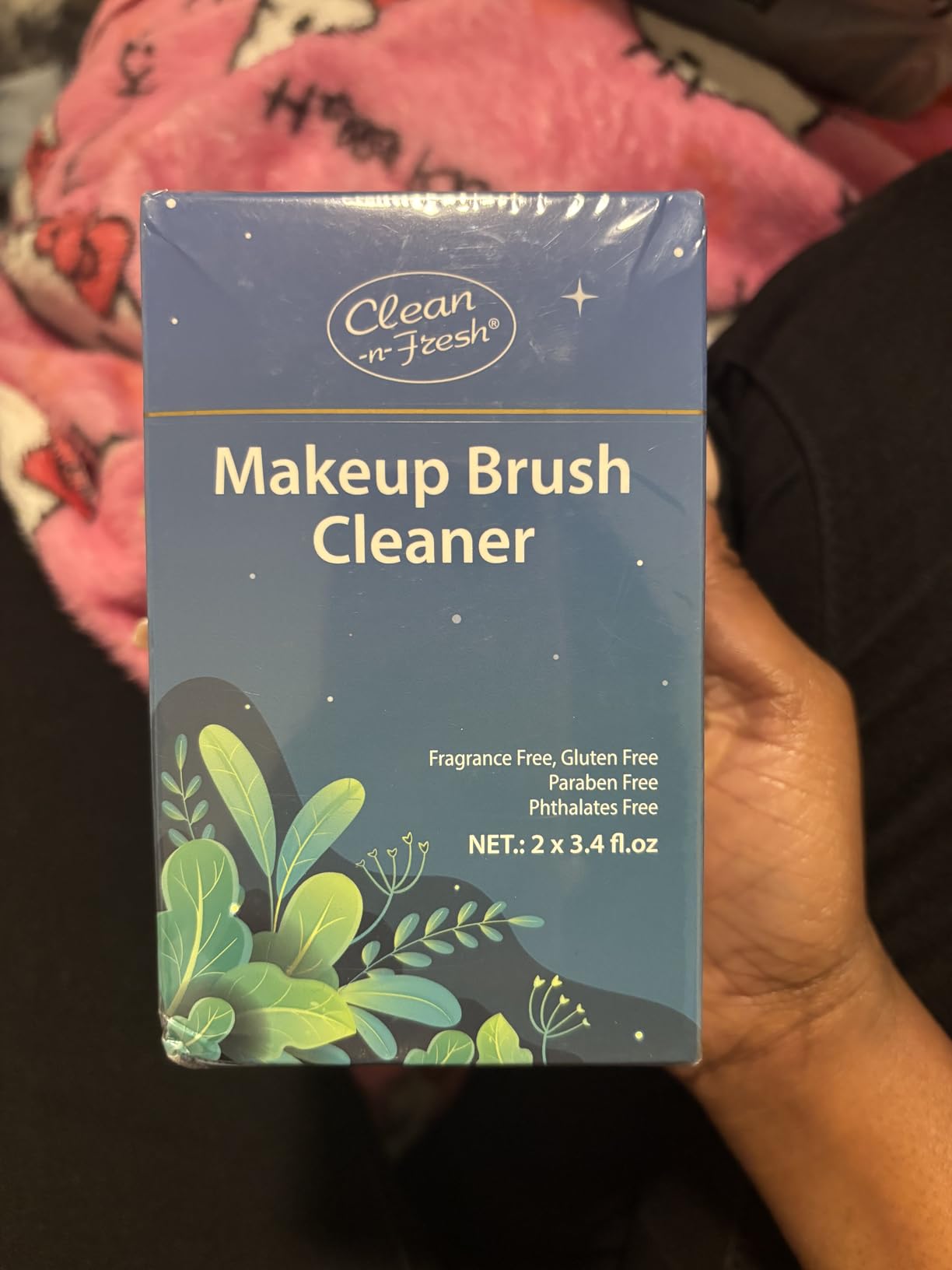 Clean-n-Fresh Makeup Brush Cleaner Set 2 Pack with Cleaning Mat 6.8 Fl Oz customer photo 2